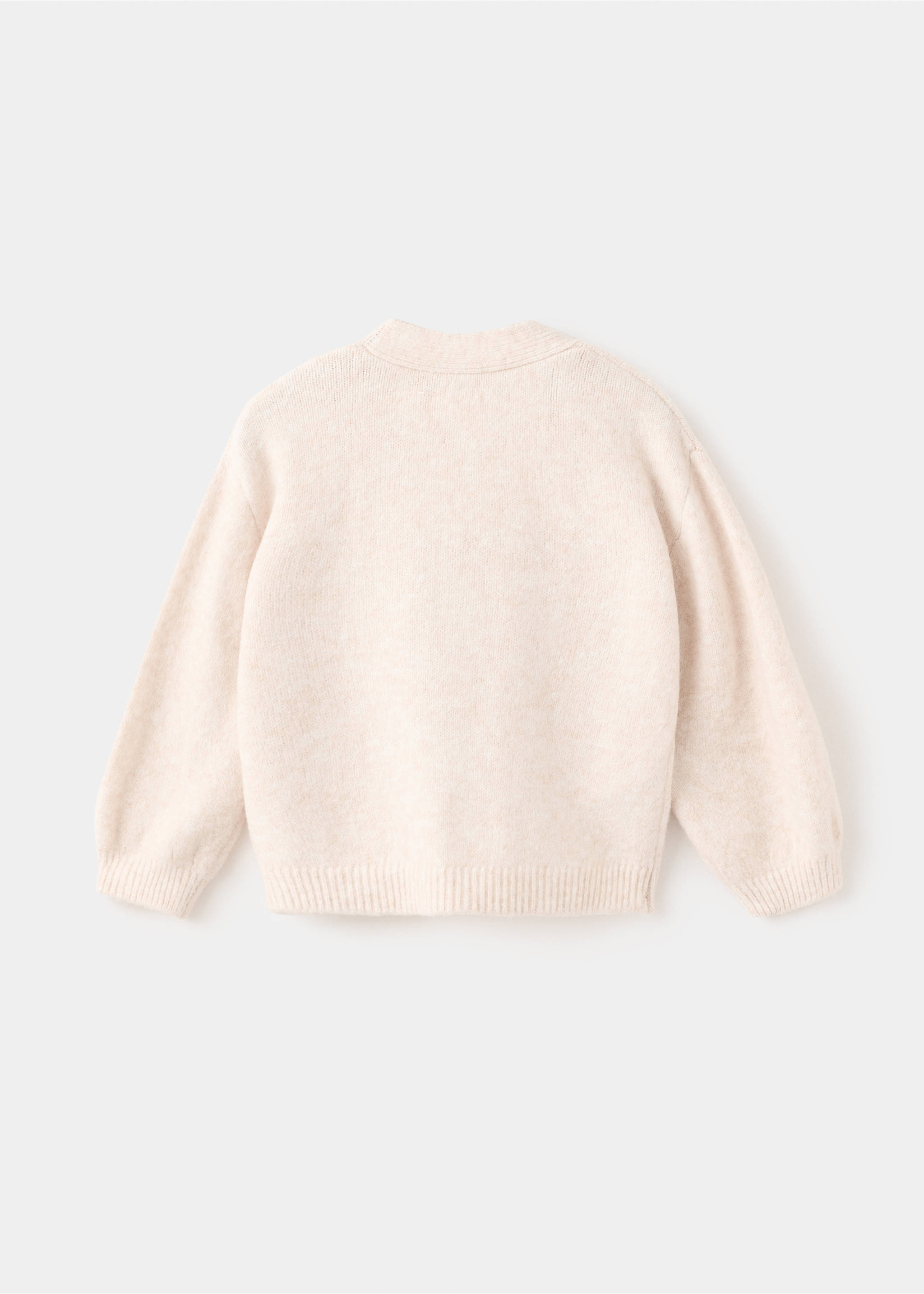 Cardigan maille - Verso de l’article, Beige. Ref: 17087785-00.