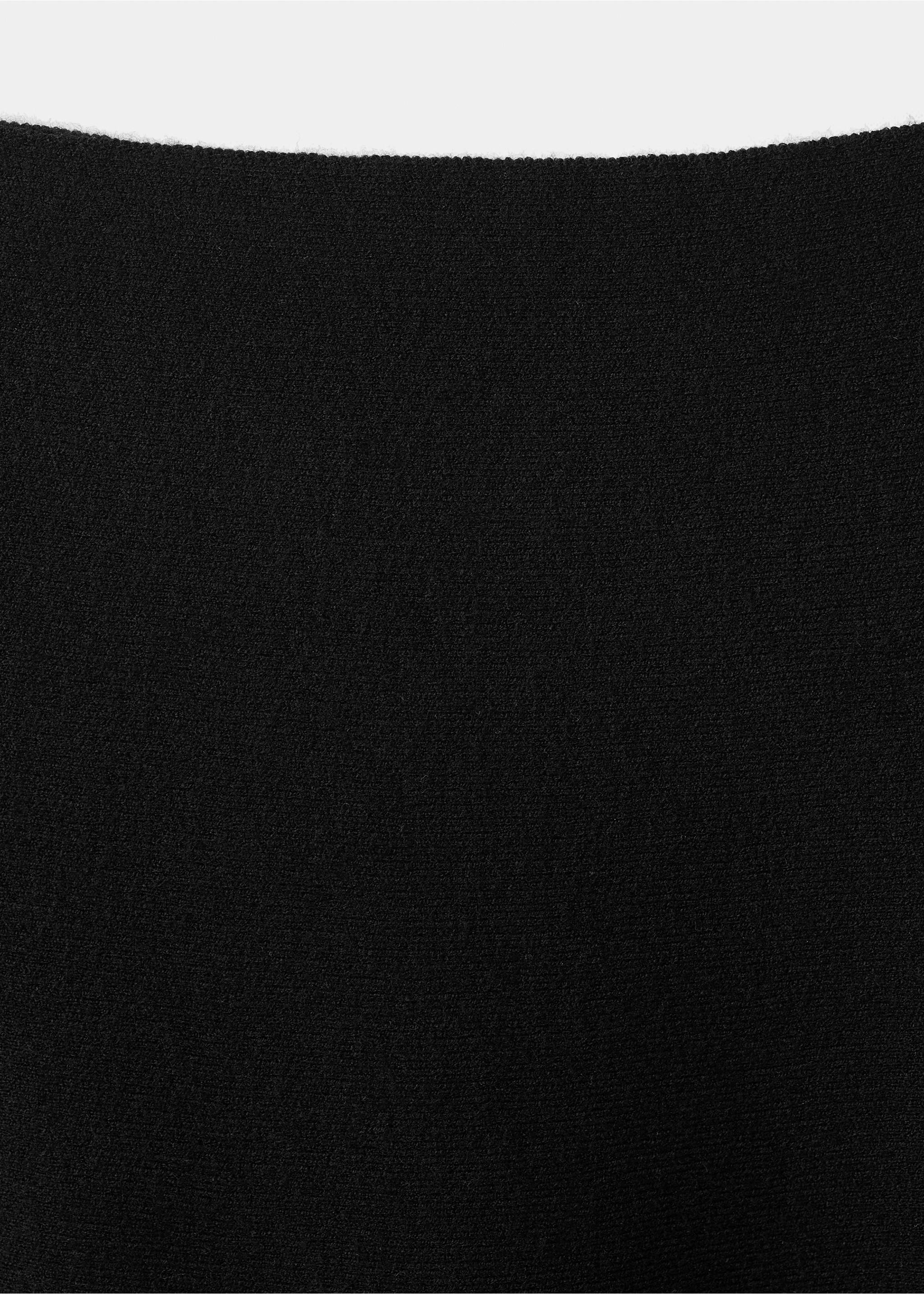 Jupe évasée maille - Détail de l'article 8, Noir. Ref: 17087787-00.