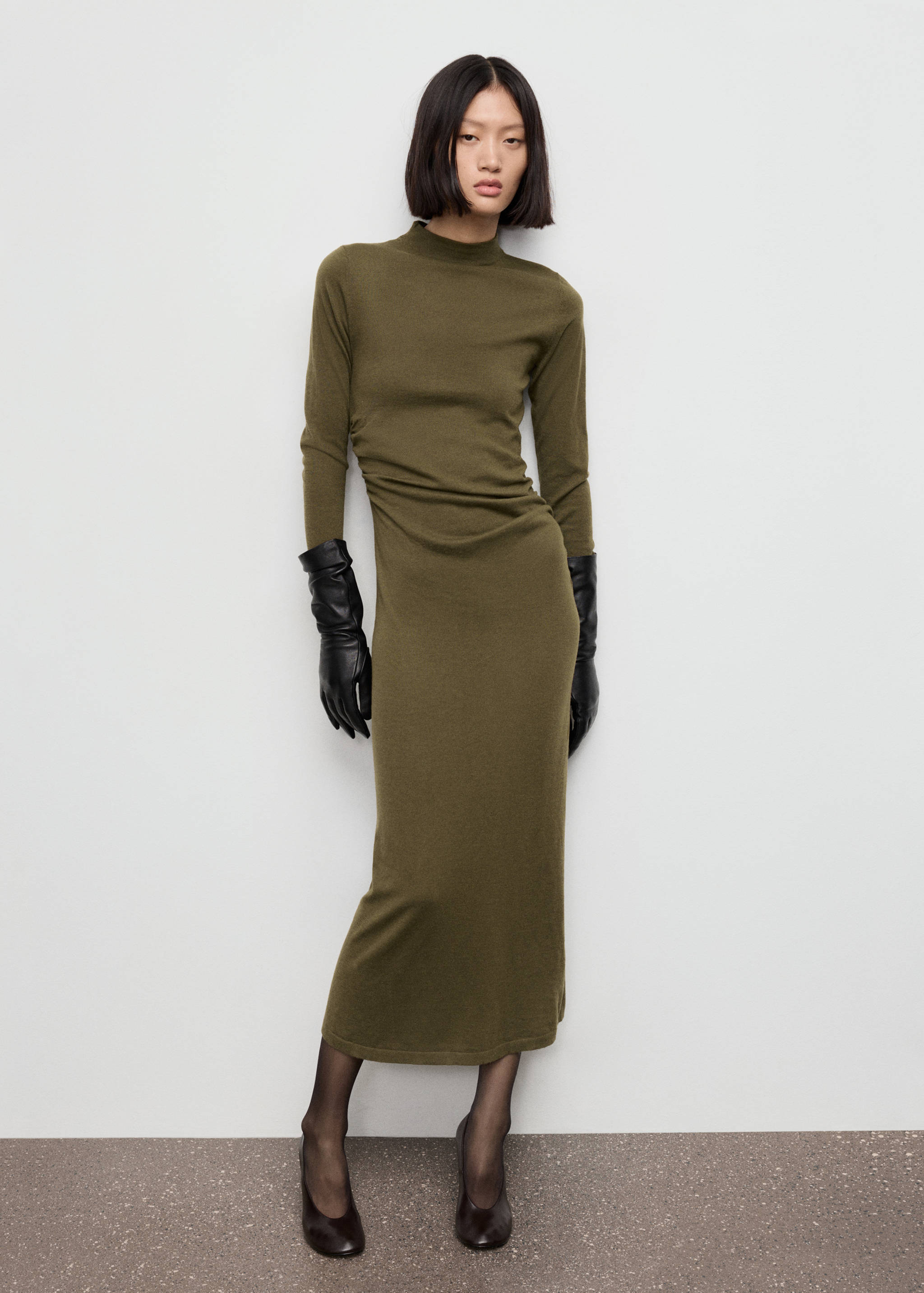 Robe maille col montant - Plan général