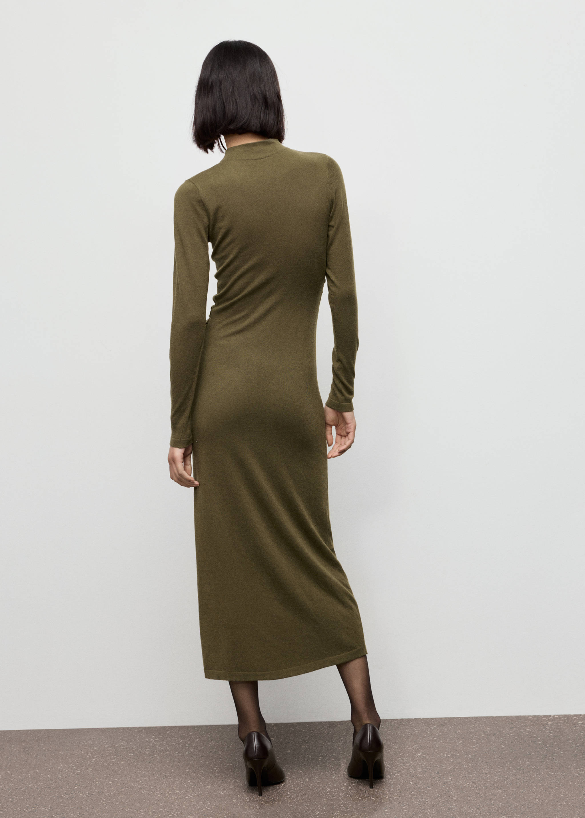 Robe maille col montant - Verso de l’article
