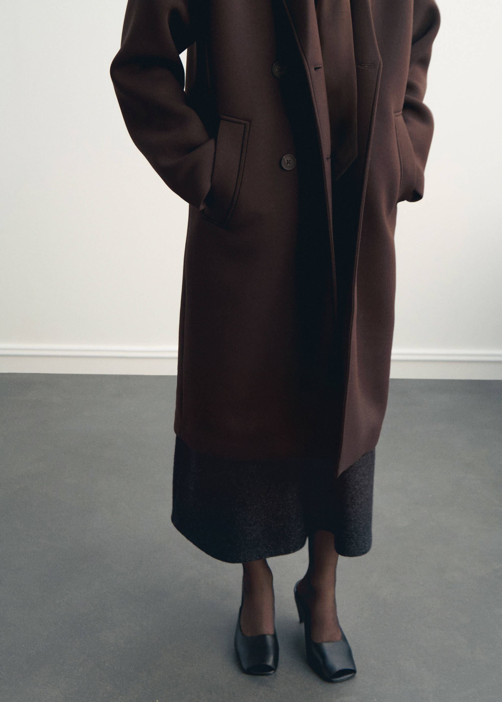 Long combined coat - Medium plane