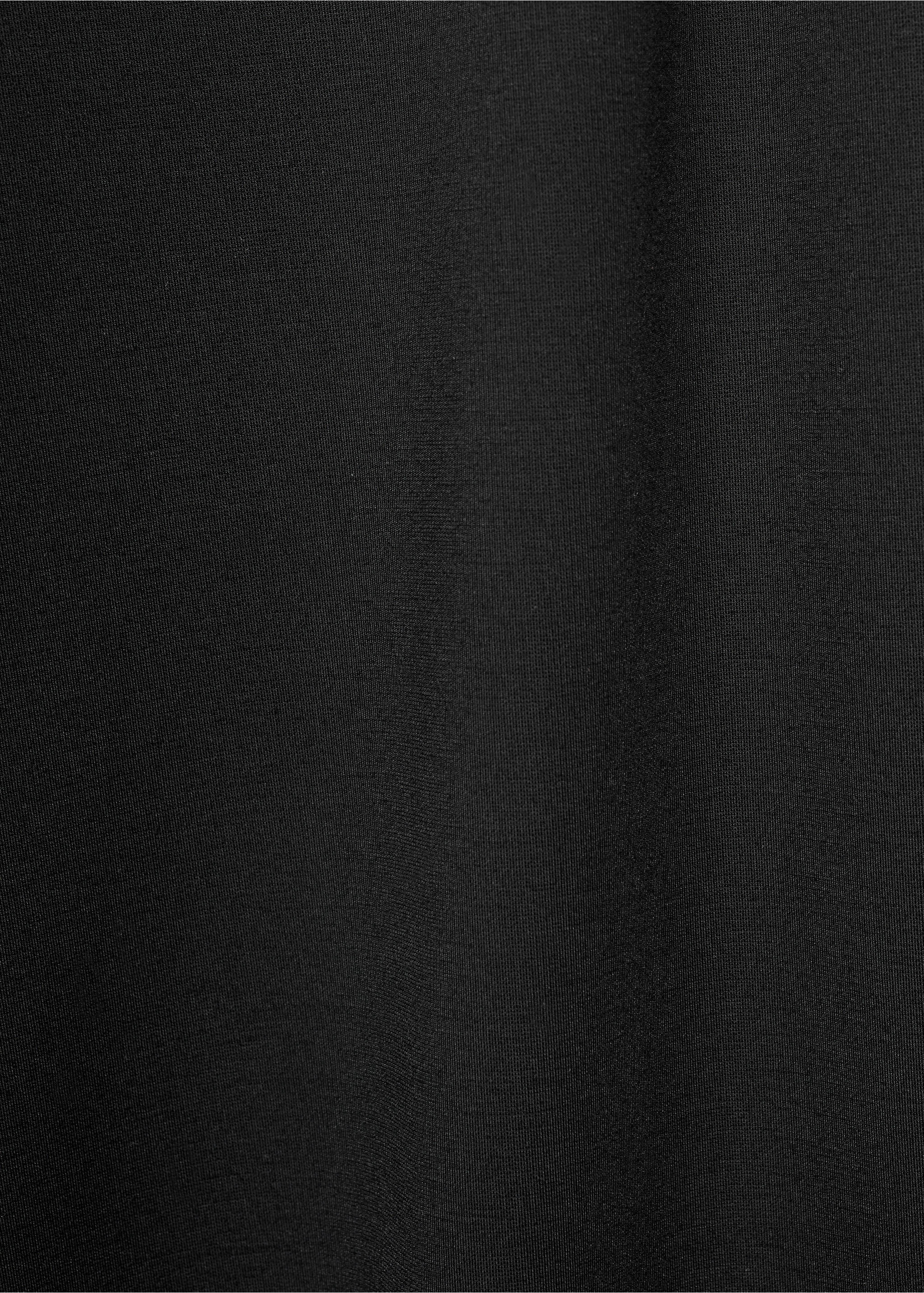 Straight-fit trousers with elastic waist - Details of the article 0, Black. Ref: 17087804-00.