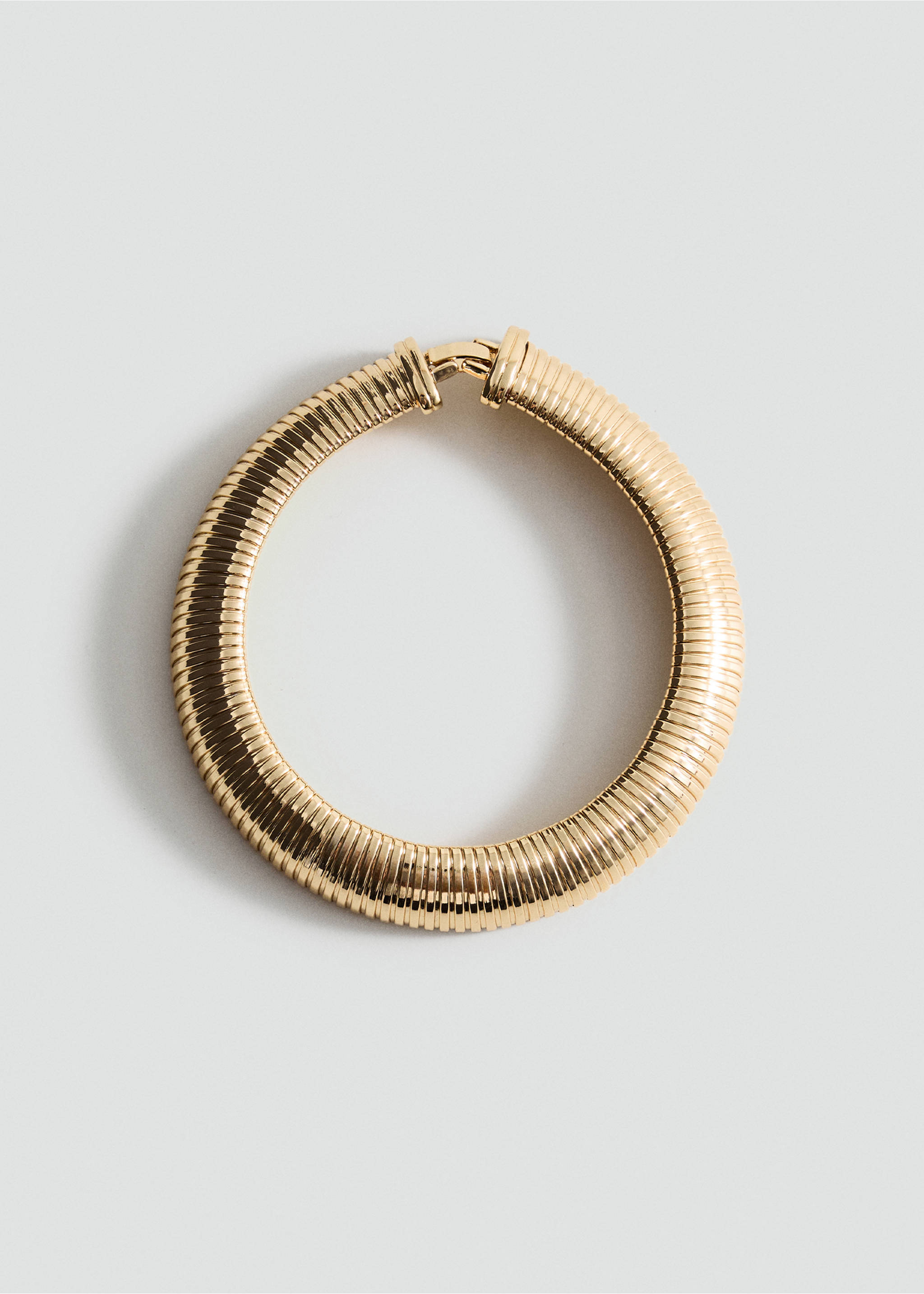 Metal choker collar - Article without model, Gold. Ref: 17087807-00.