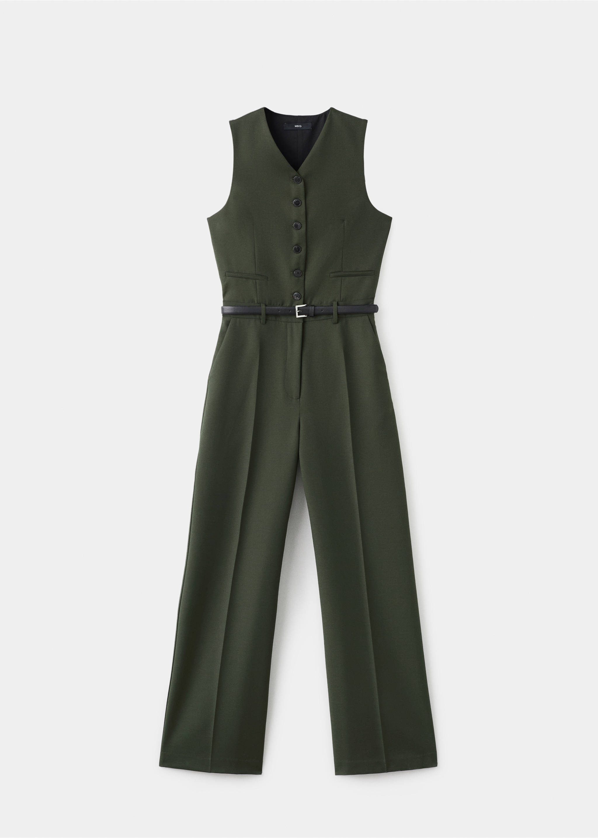 Suit-style jumpsuit with suit - Article without model, Khaki. Ref: 17087809-00.