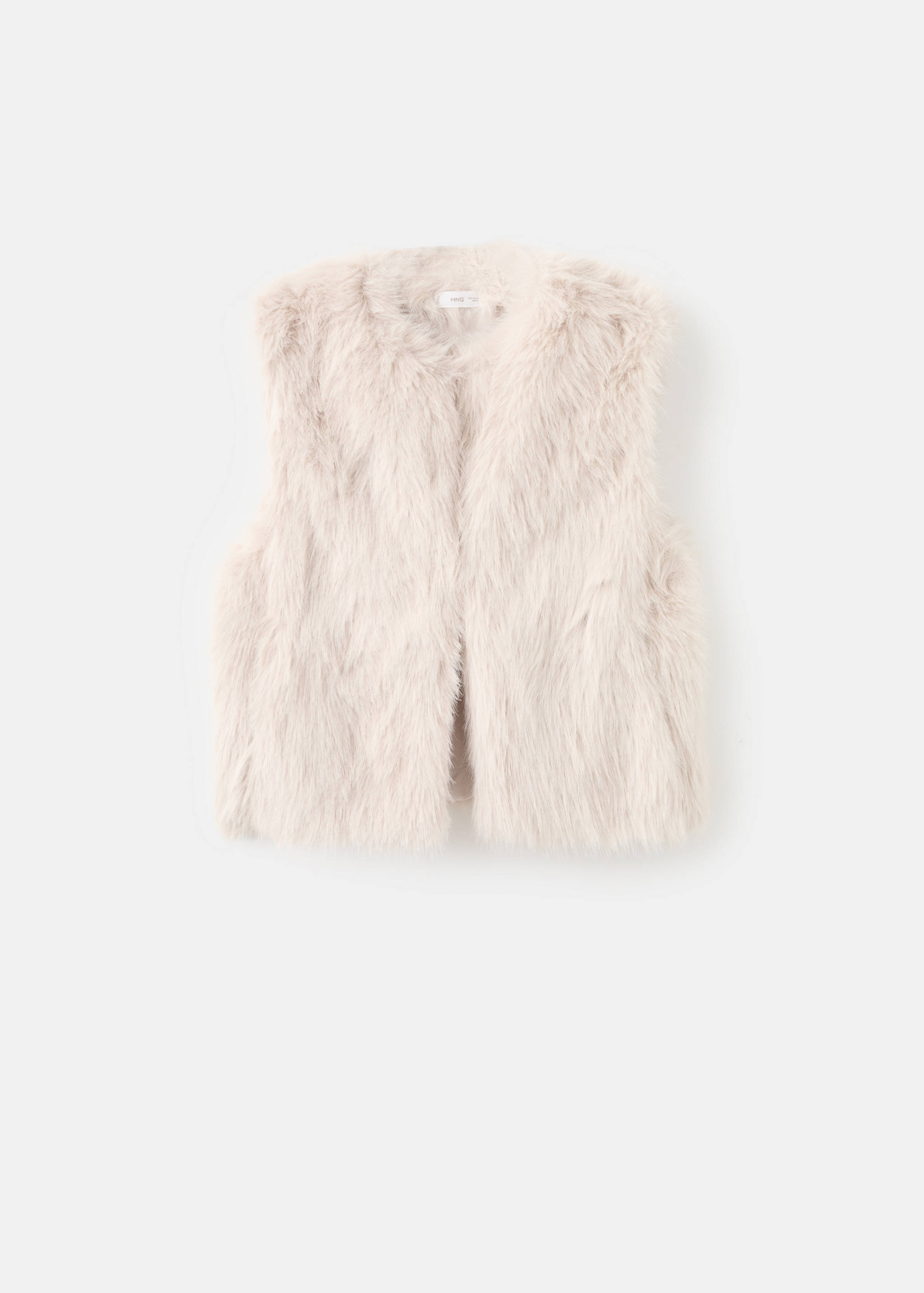 Fur-effect cape gilet - Article without model