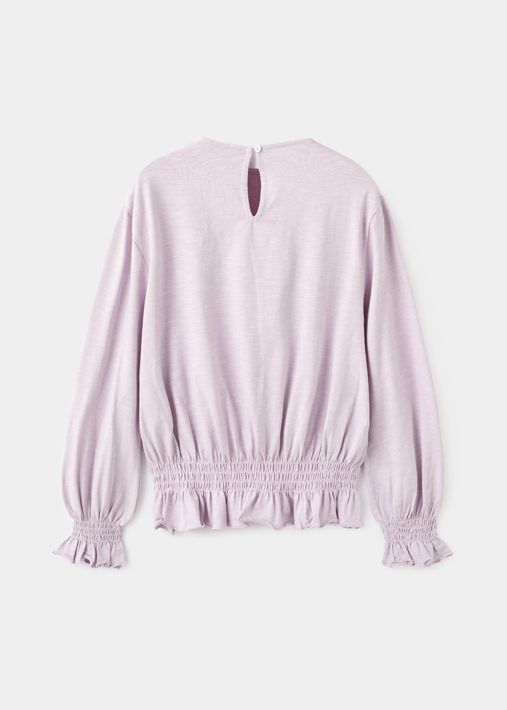 T-shirt with gathered details - Reverse of the article