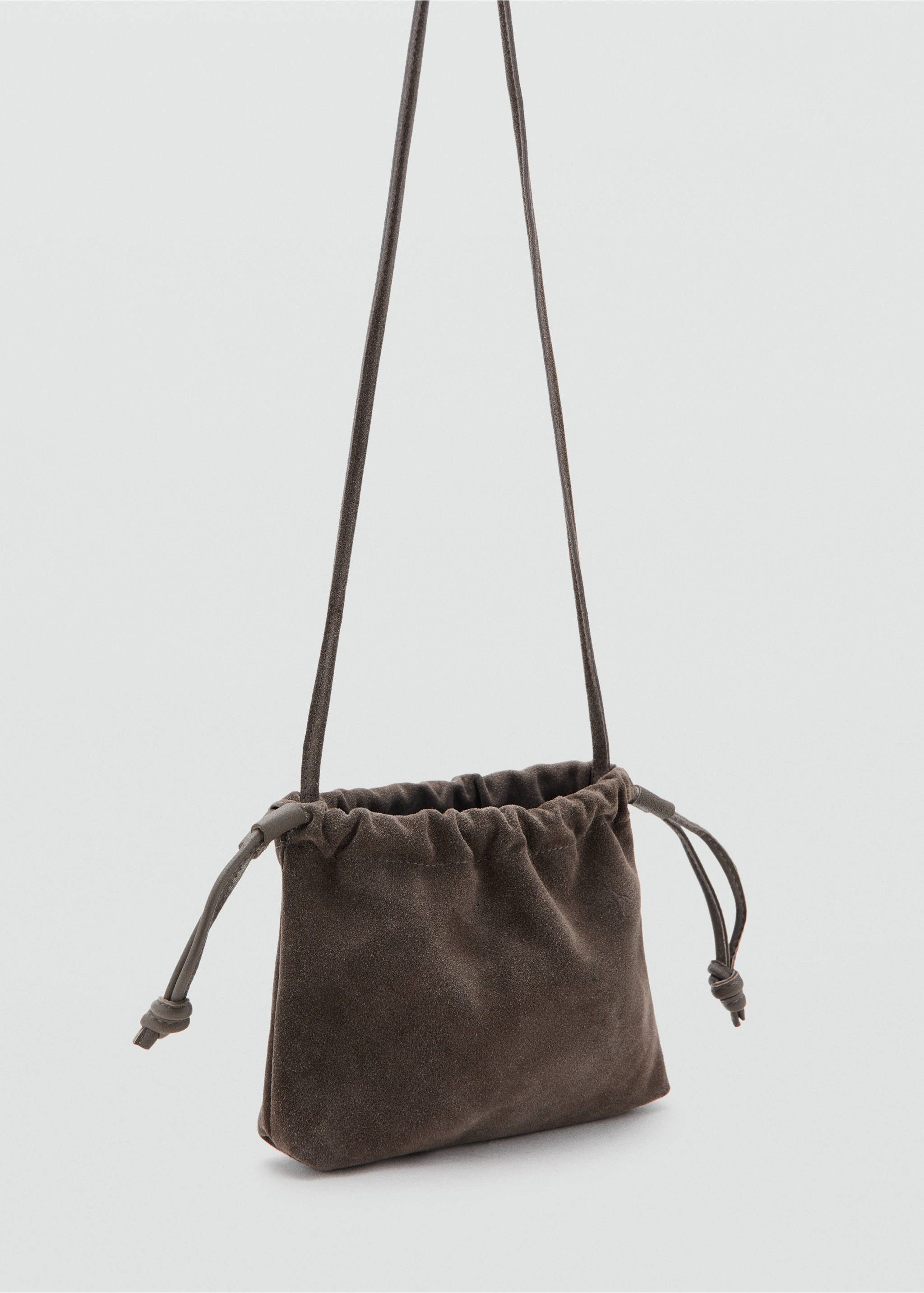 Mini sac cuir - Plan moyen, Gris. Ref: 17087890-00.