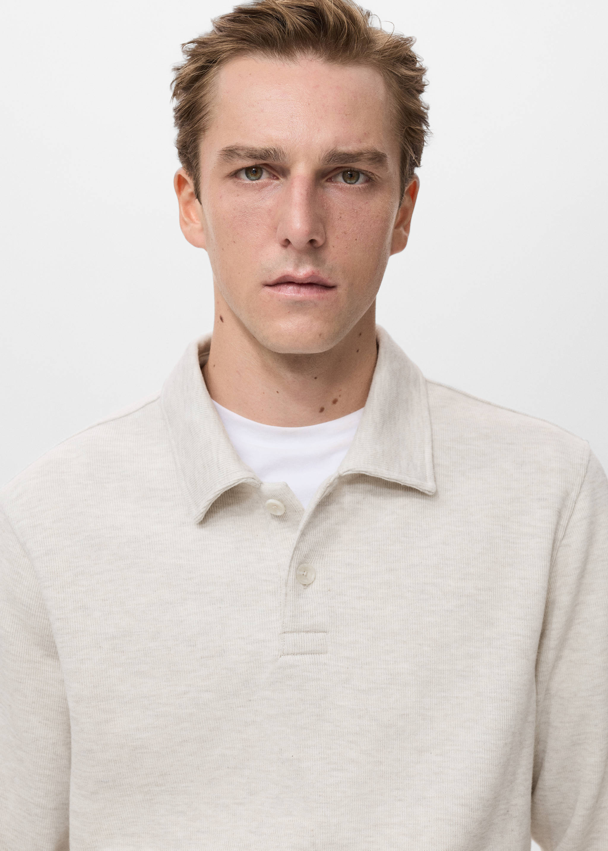 Regular-Fit-Polo-Sweatshirt - Detail des Artikels 1