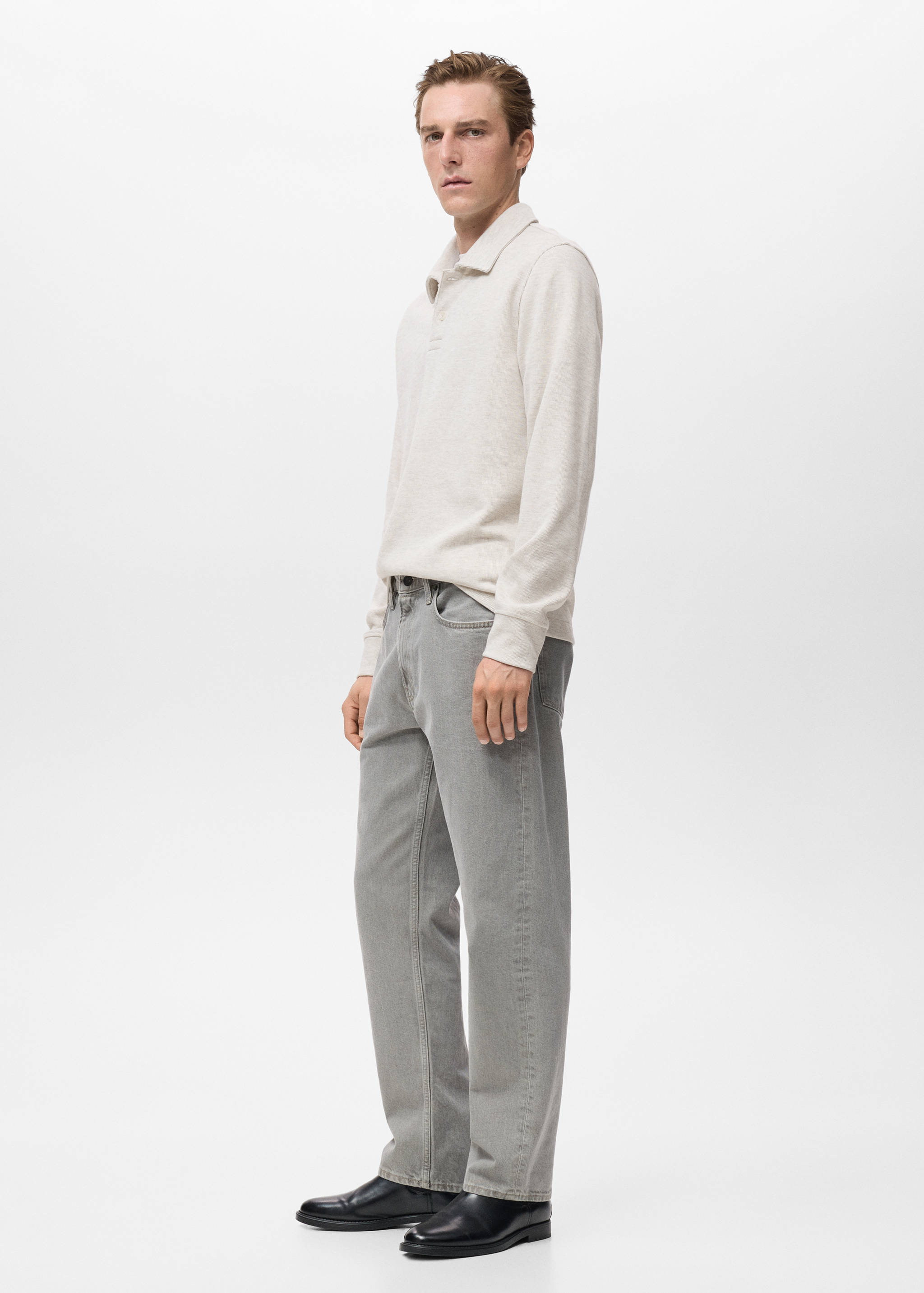 Regular-Fit-Polo-Sweatshirt - Detail des Artikels 2