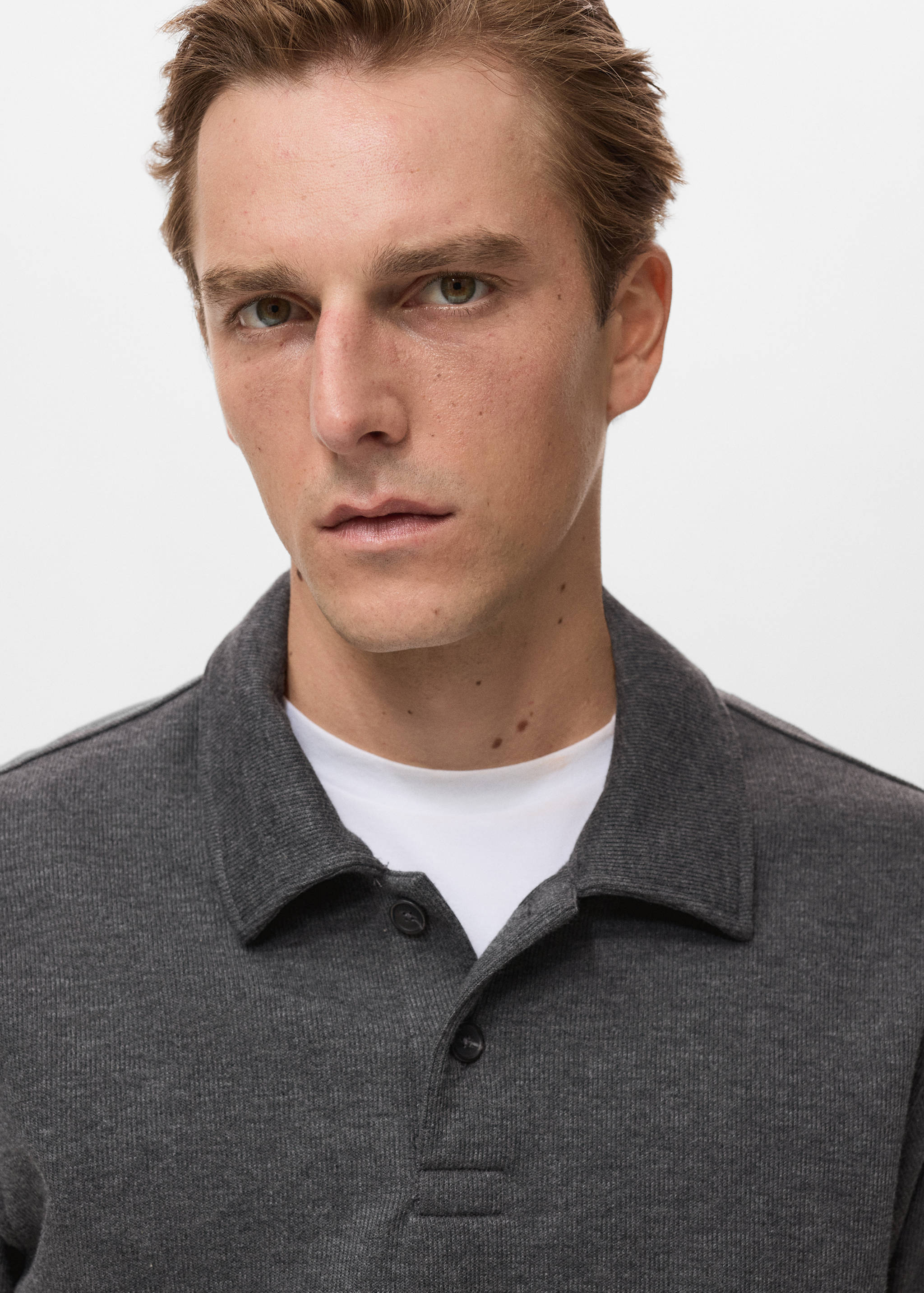 Regular-Fit-Polo-Sweatshirt - Detail des Artikels 1