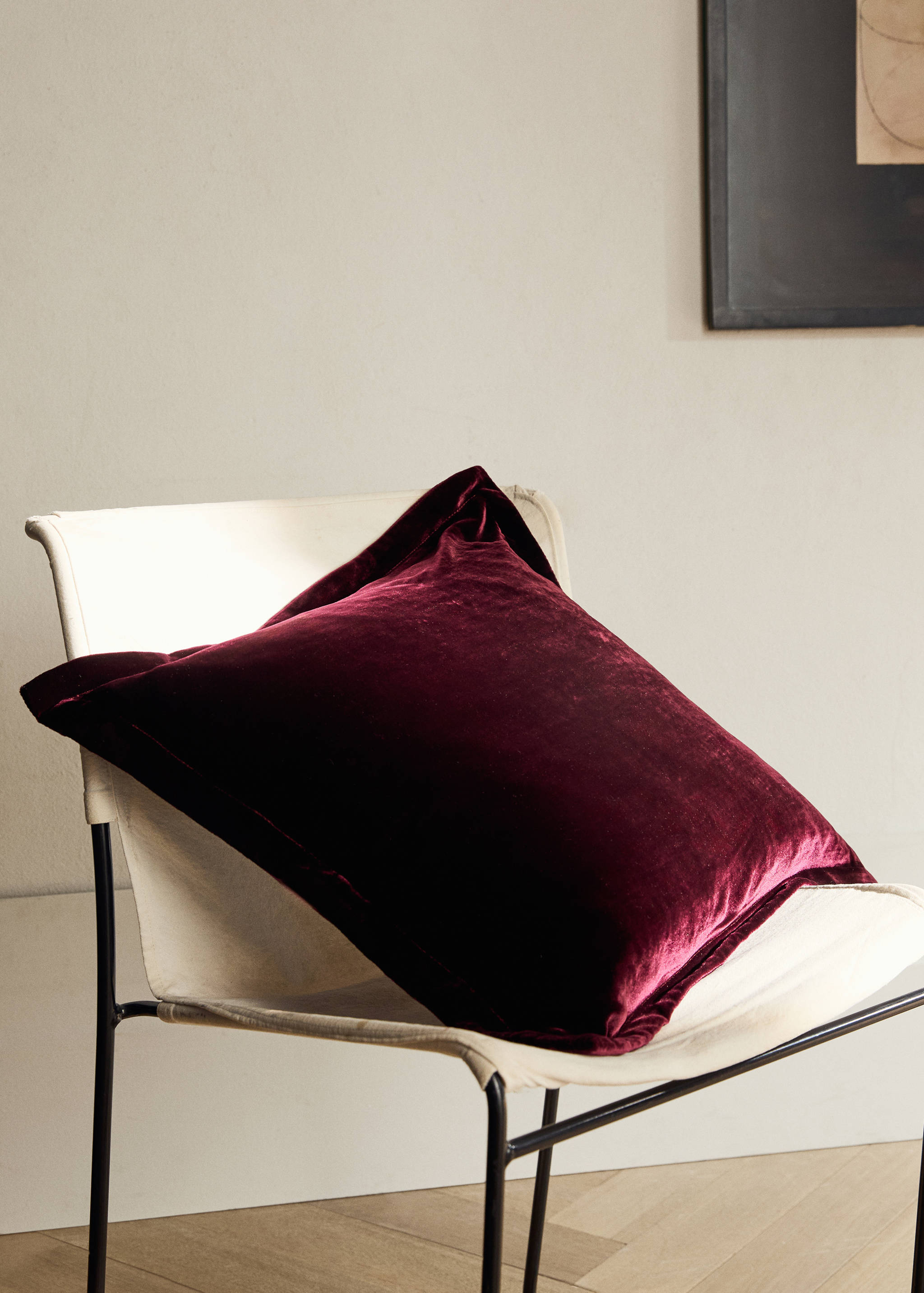 Silk velvet cushion cover 45x45 cm - General plane