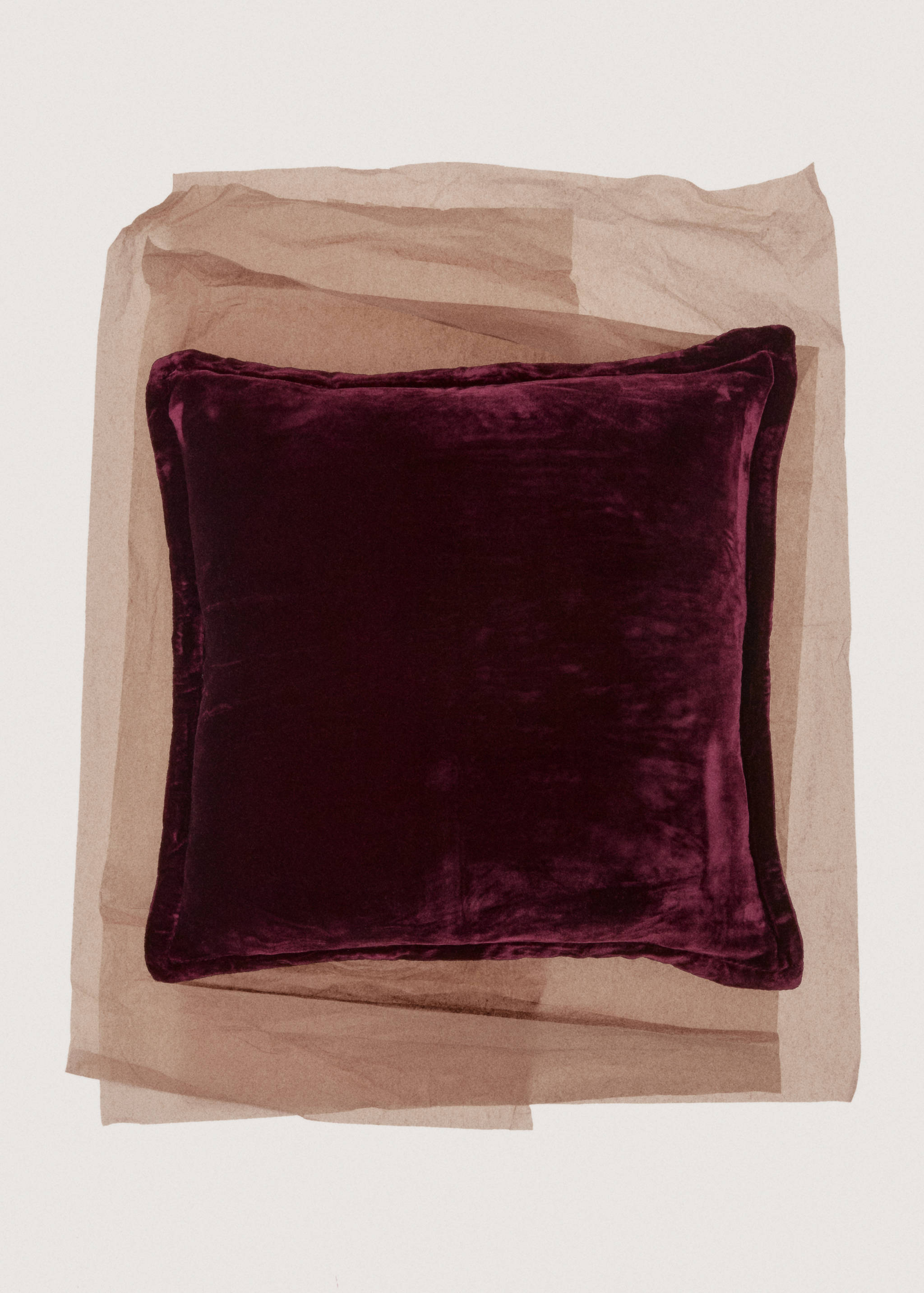 Silk velvet cushion cover 45x45 cm - Details of the article 7