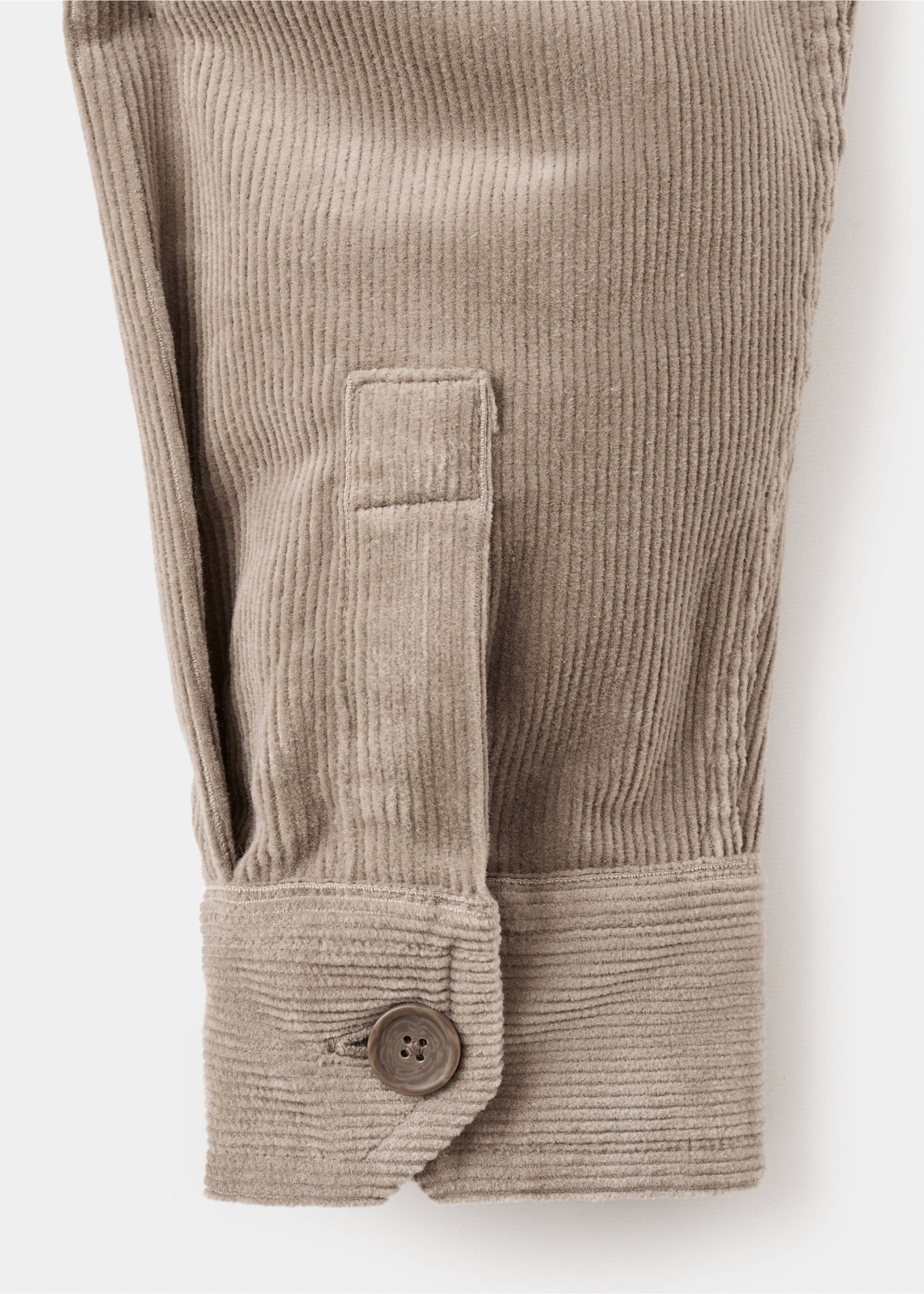 Cord-Overshirt aus Baumwolle - Detail des Artikels 0, Braun. Ref: 17087904-00.