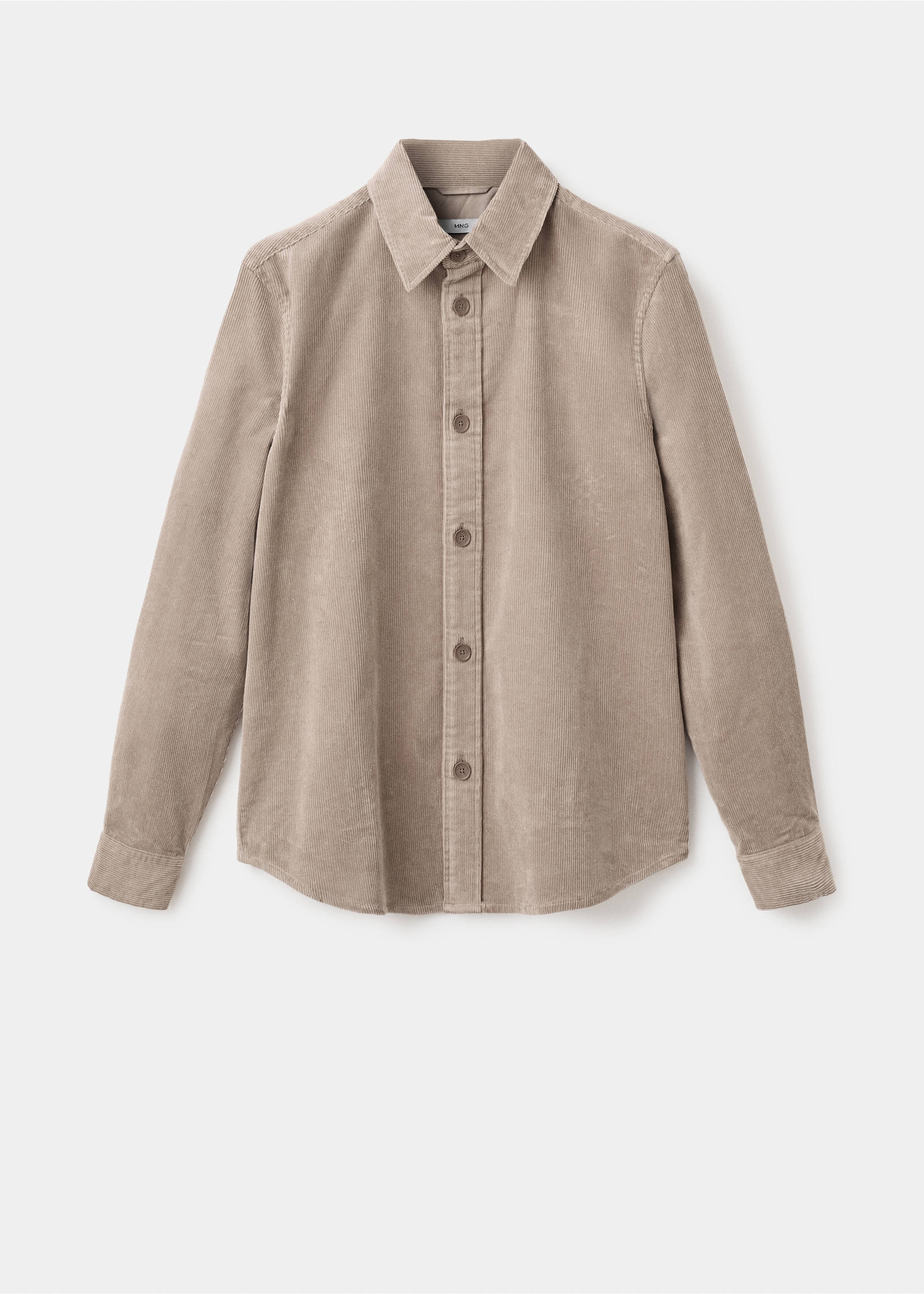 Cord-Overshirt aus Baumwolle - Artikel ohne Model, Braun. Ref: 17087904-00.