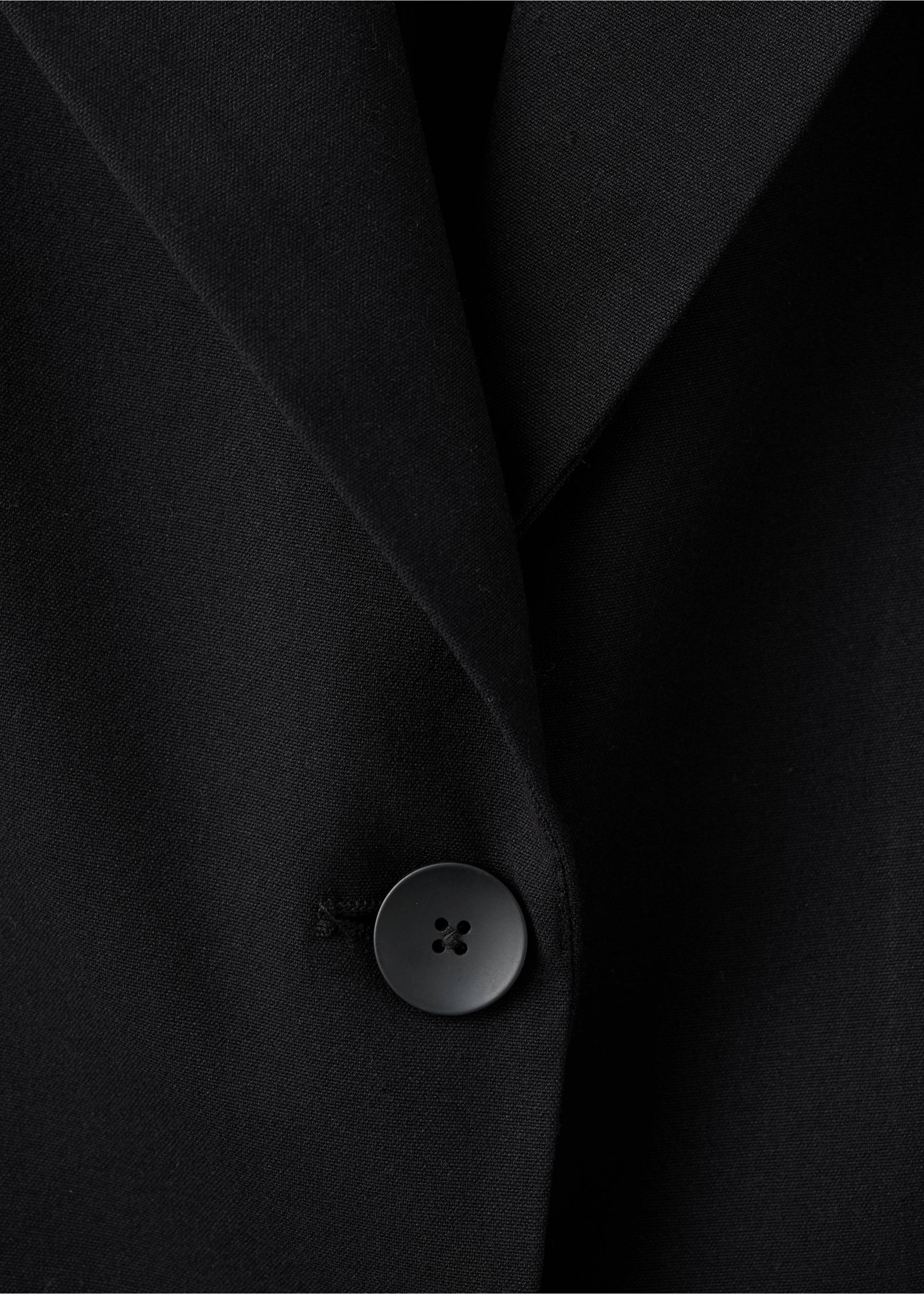 Blazer corta solapa - Detalle del artículo 0, Negro. Ref: 17088267-00.