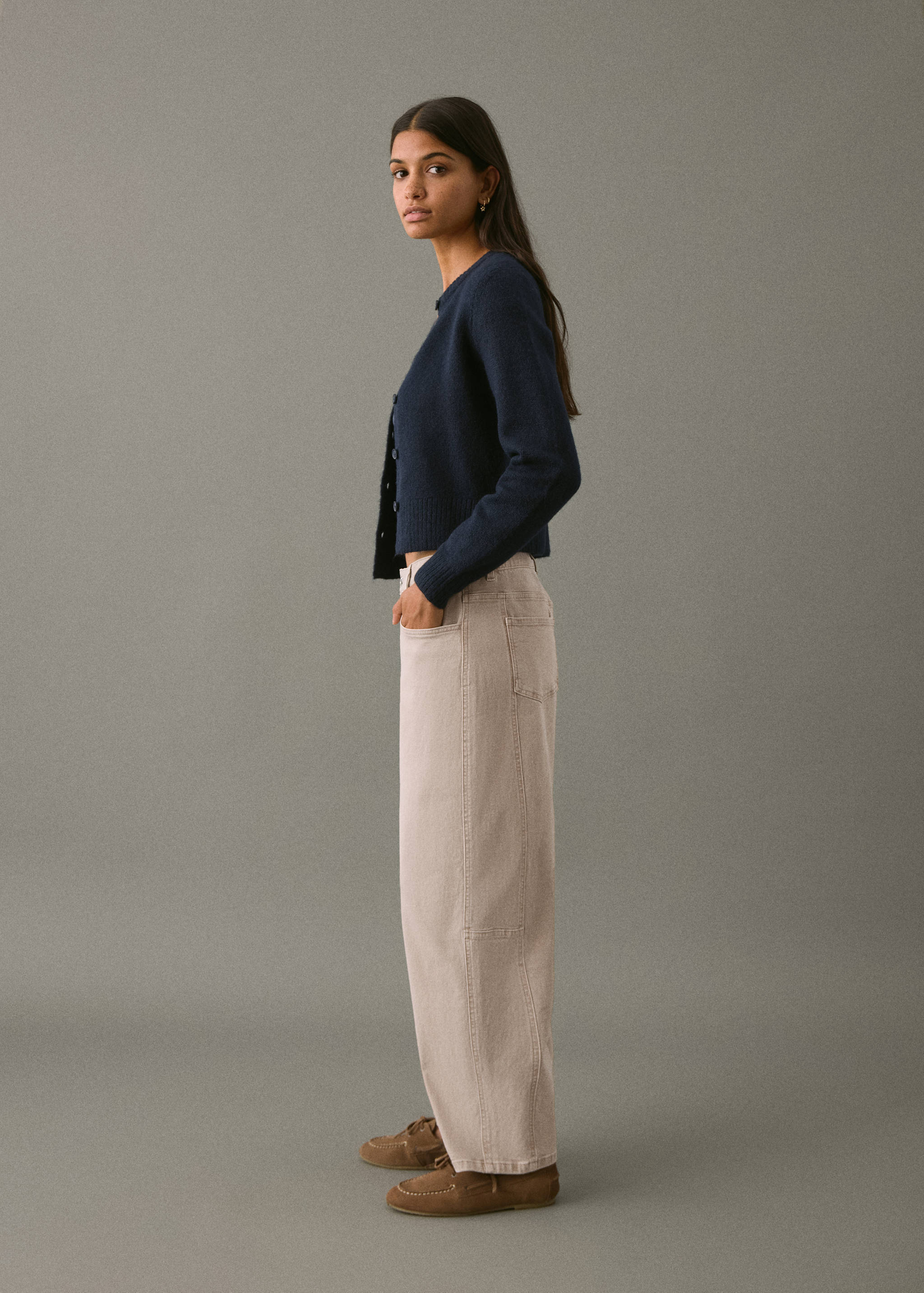 Low-rise balloon jeans - Medium plane