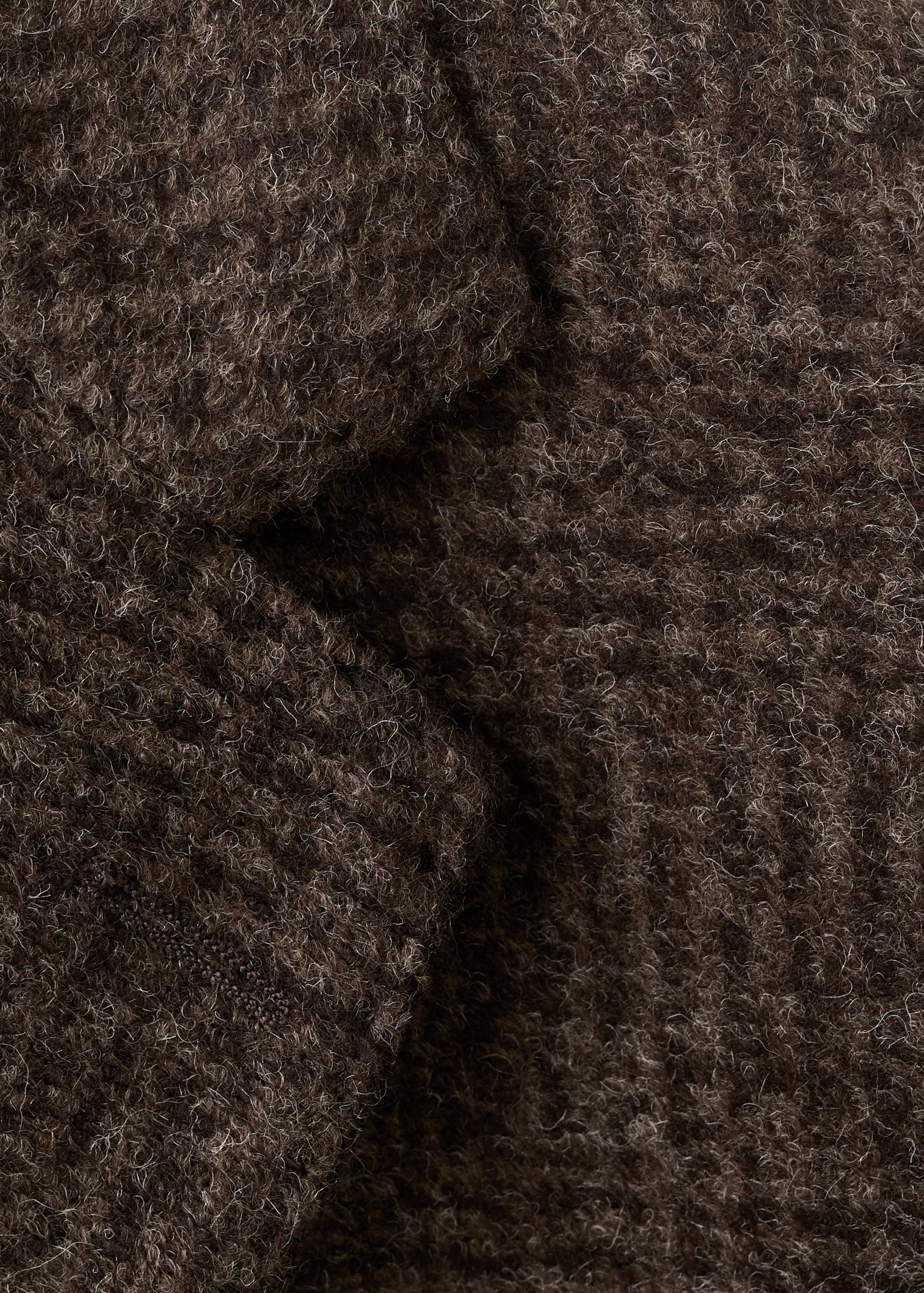 Slim-fit micro-check wool-blend jacket - Details of the article 0