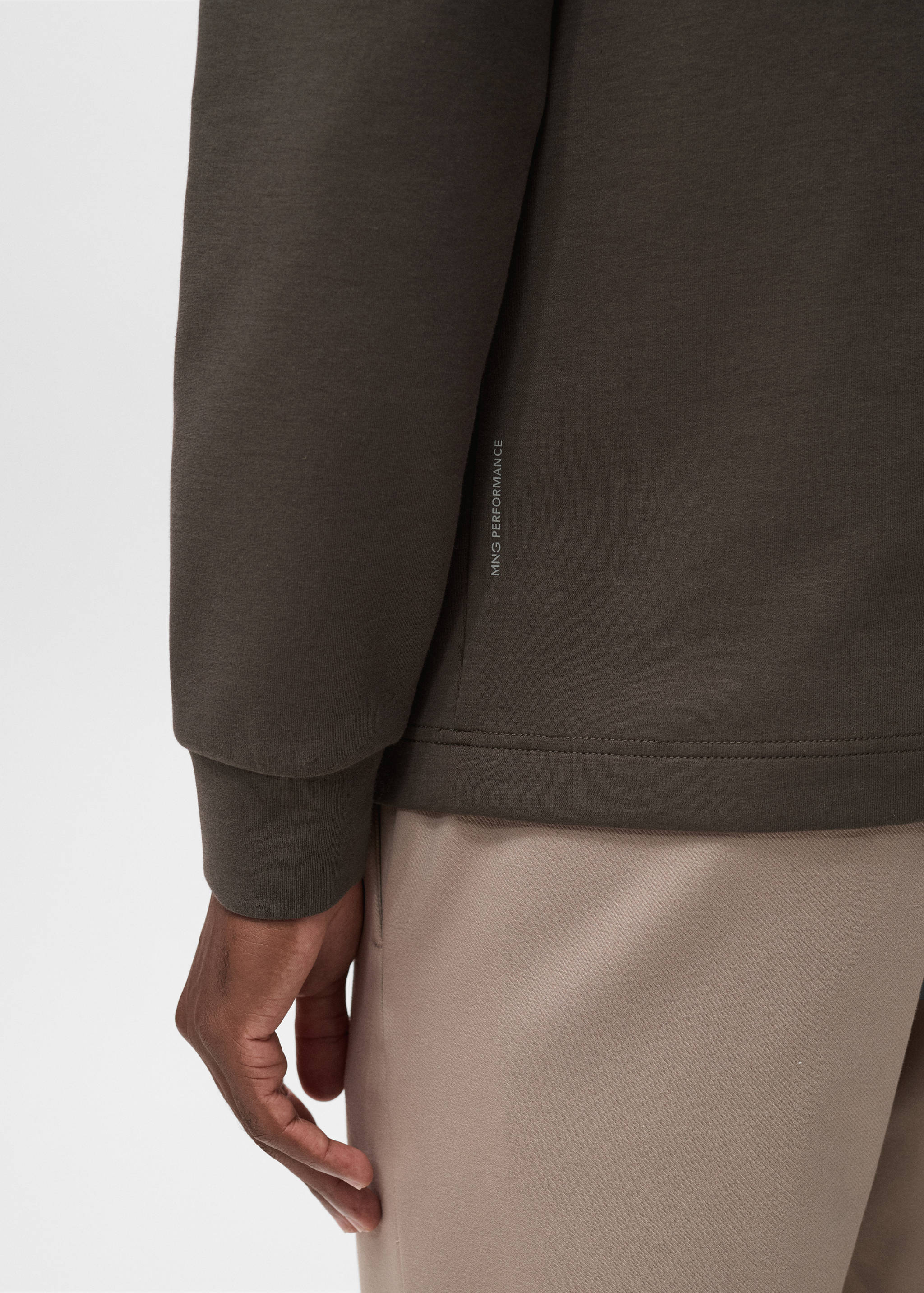 Perkins-neck long-sleeved t-shirt - Details of the article 3