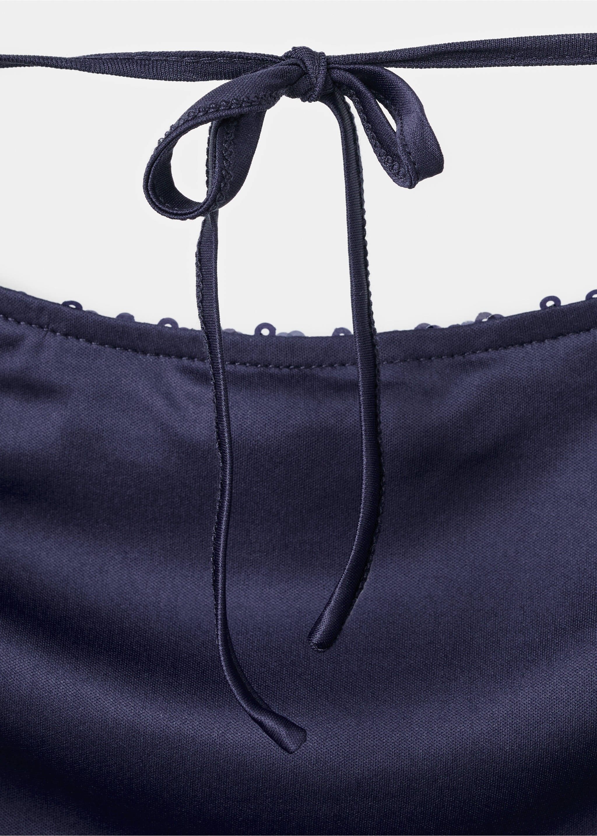 Vestido lentejuelas manga larga - Detalle del artículo 0, Azul marino. Ref: 17088279-00.