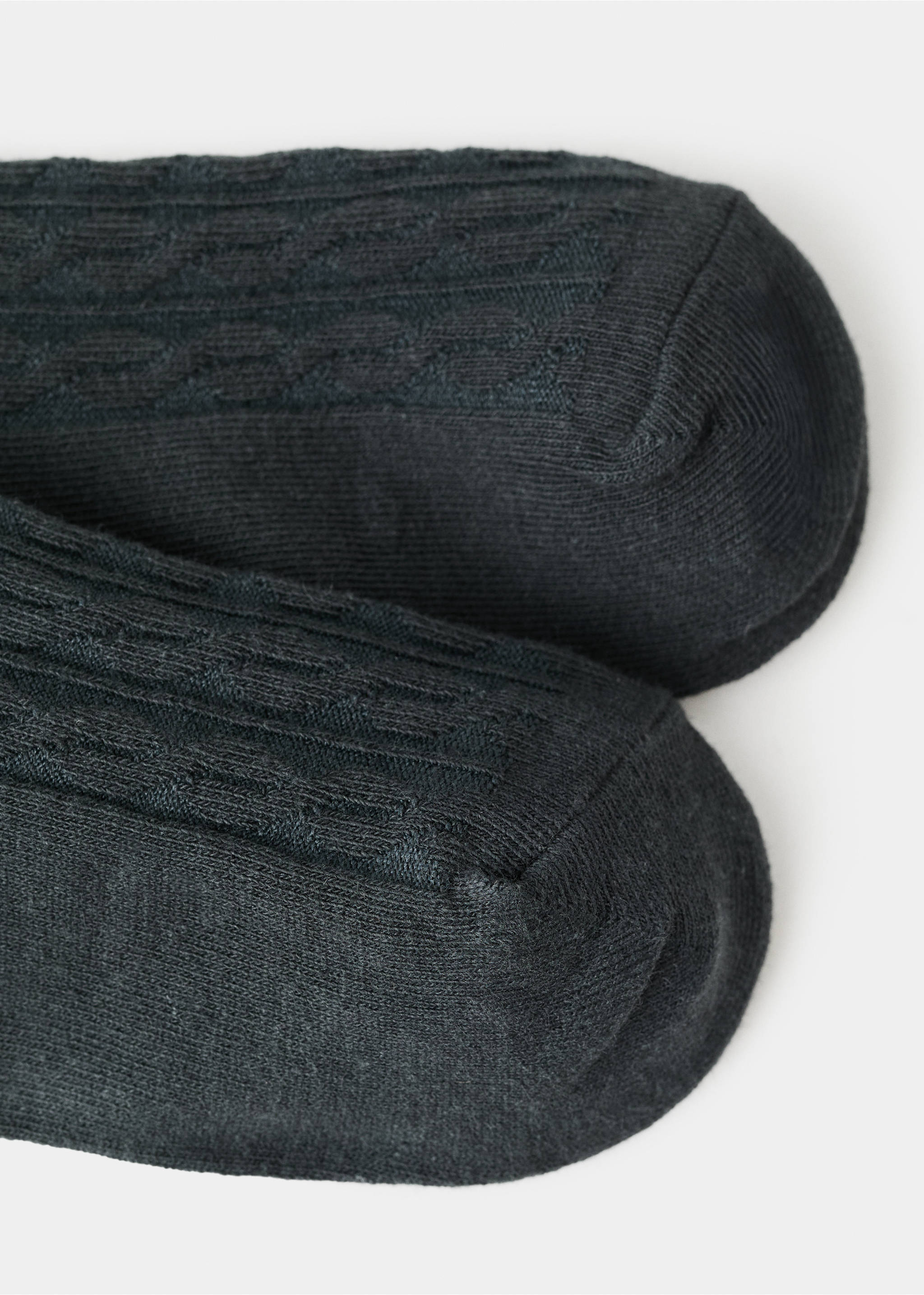 Cotton stockings - Reverse of the article, Dark Green. Ref: 17088287-00.