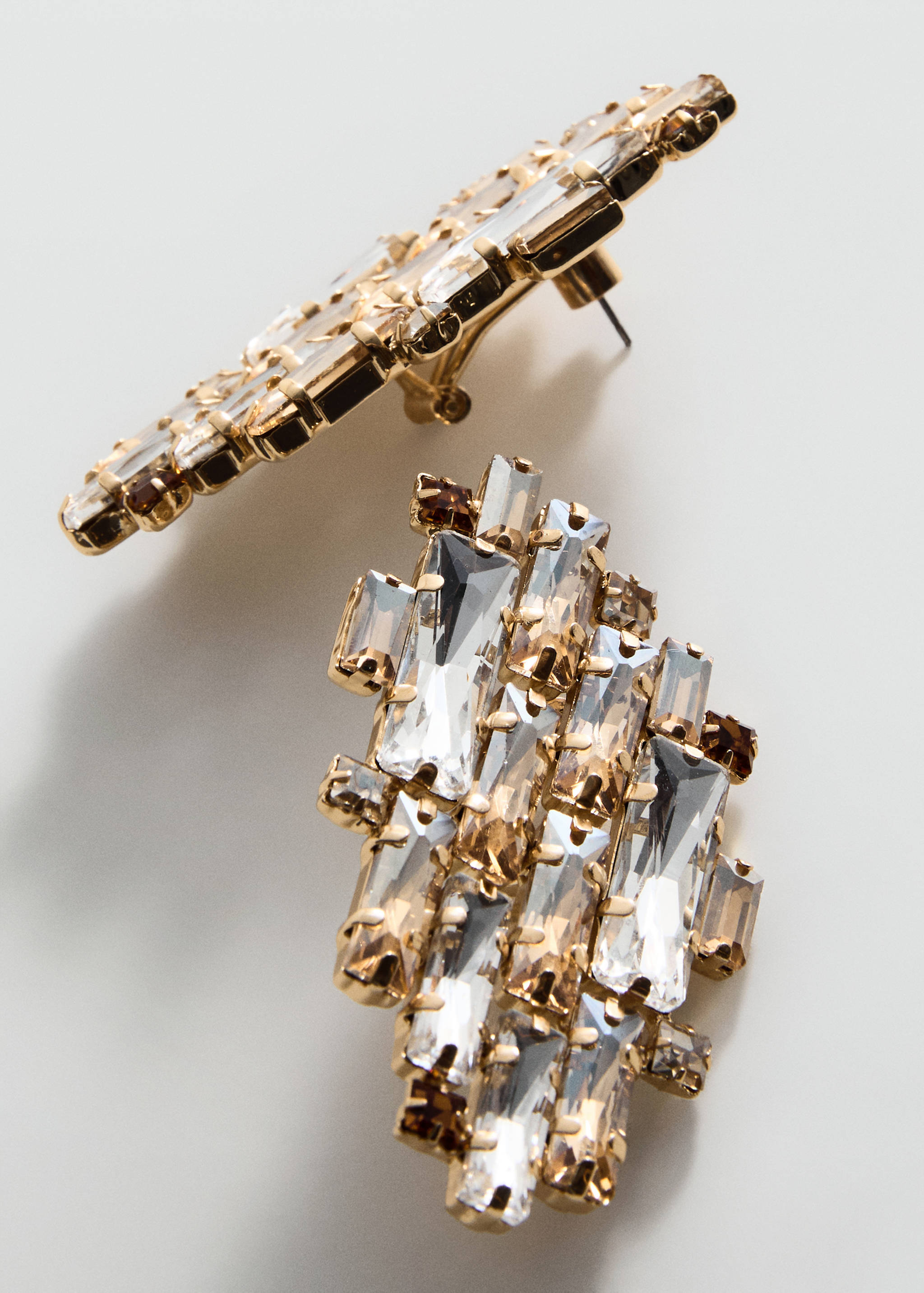 Combined crystal earrings - Details of the article 1