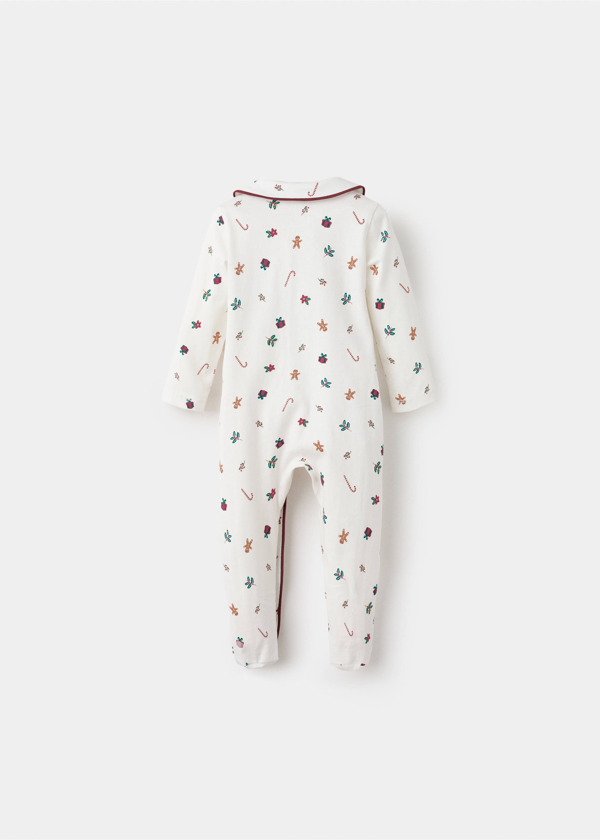 Printed long pyjamas - Reverse of the article, Off White. Ref: 17089097-00.