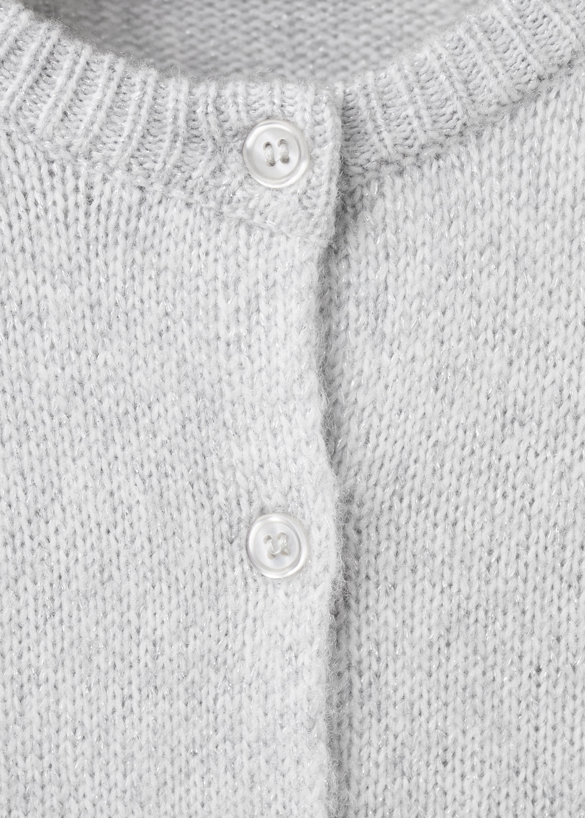 Knitted cardigan with shiny details - Details of the article 8