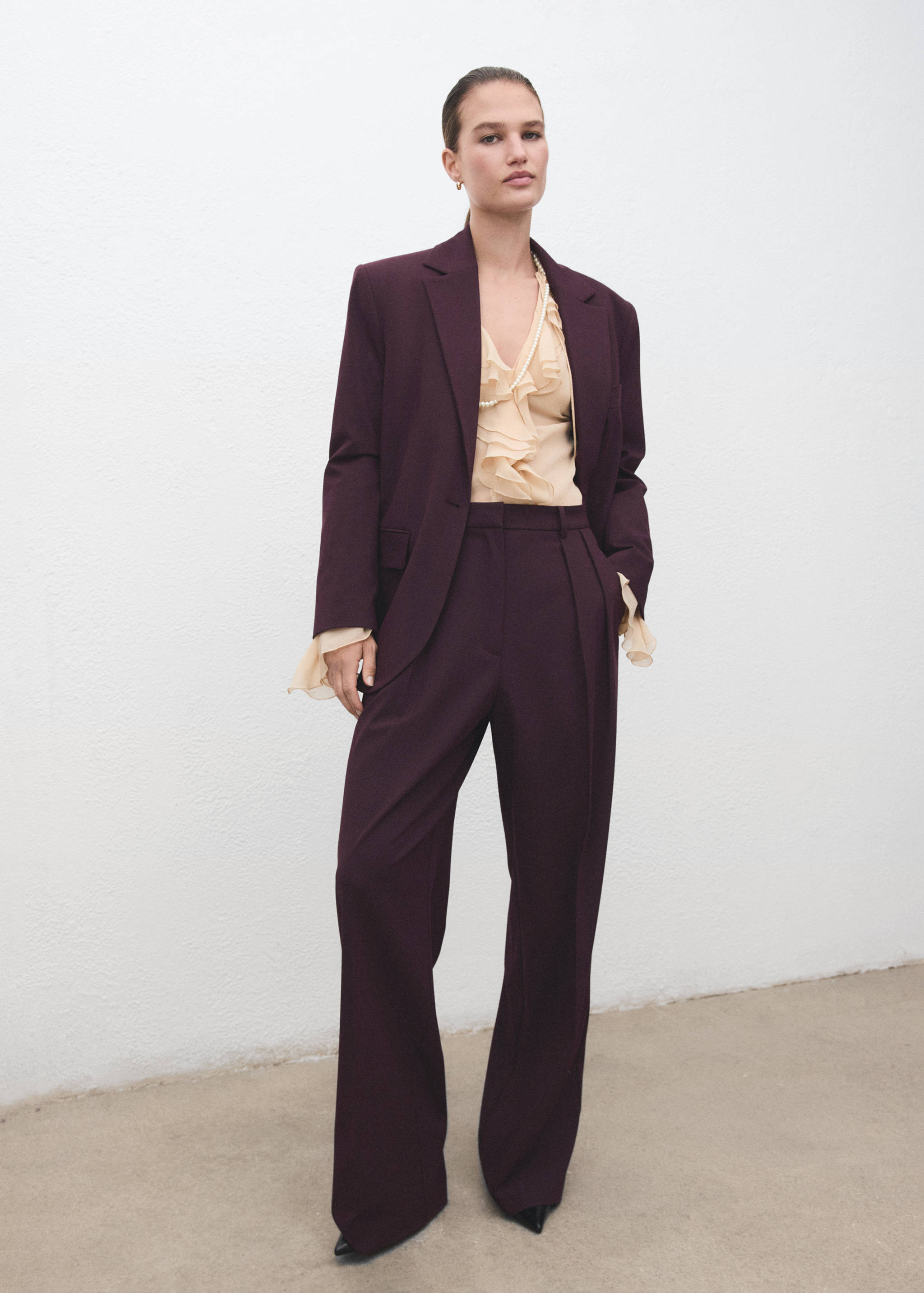 Blazer traje recta - Plano general