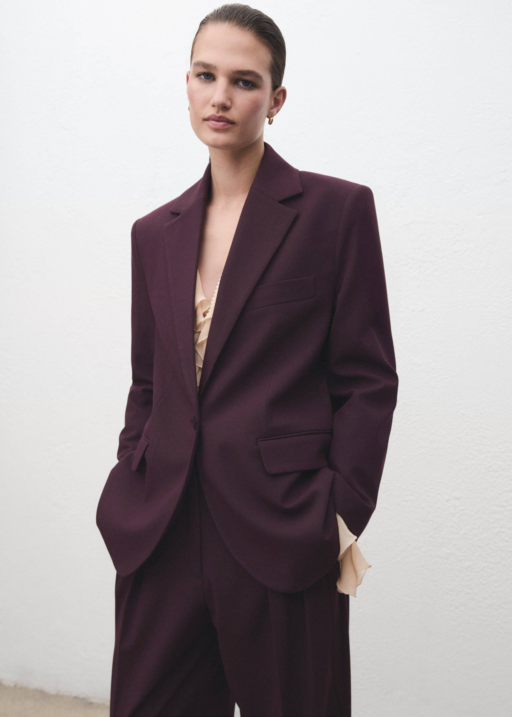 Blazer traje recta - Plano medio