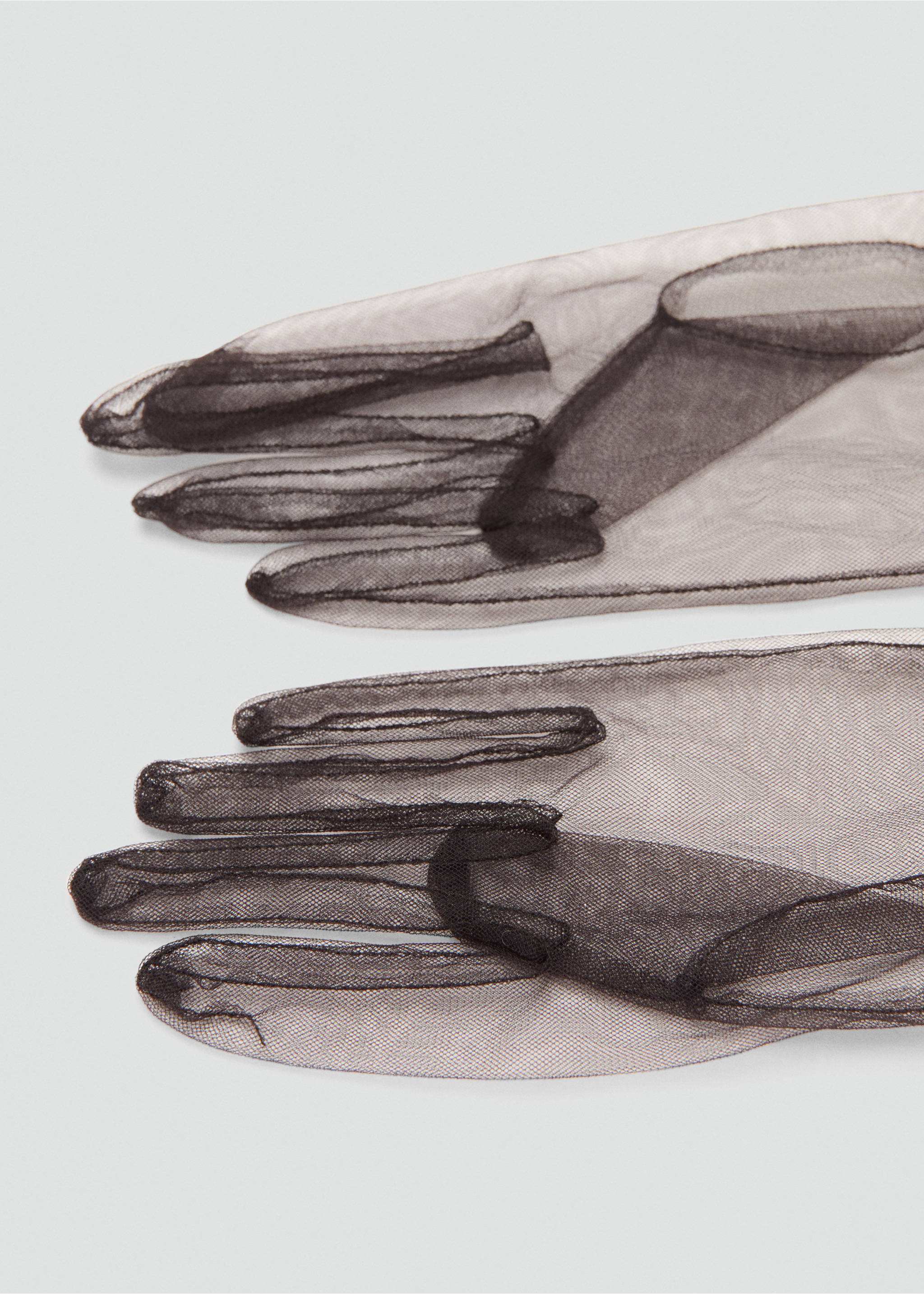 Guantes largos semitransparentes - Detalle del artículo 1, Chocolate. Ref: 17089114-00.