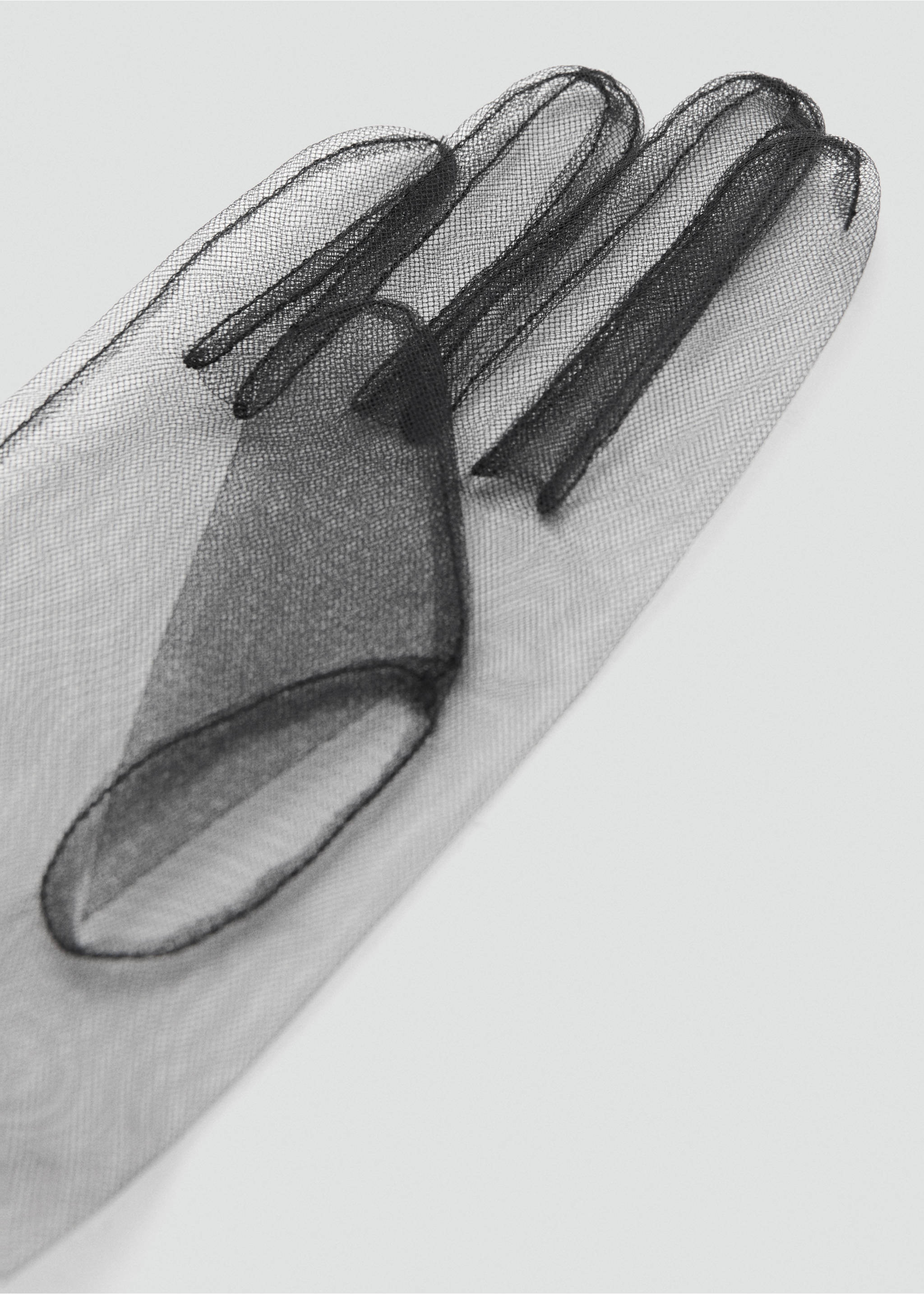 Guantes largos semitransparentes - Detalle del artículo 1, Negro. Ref: 17089114-00.