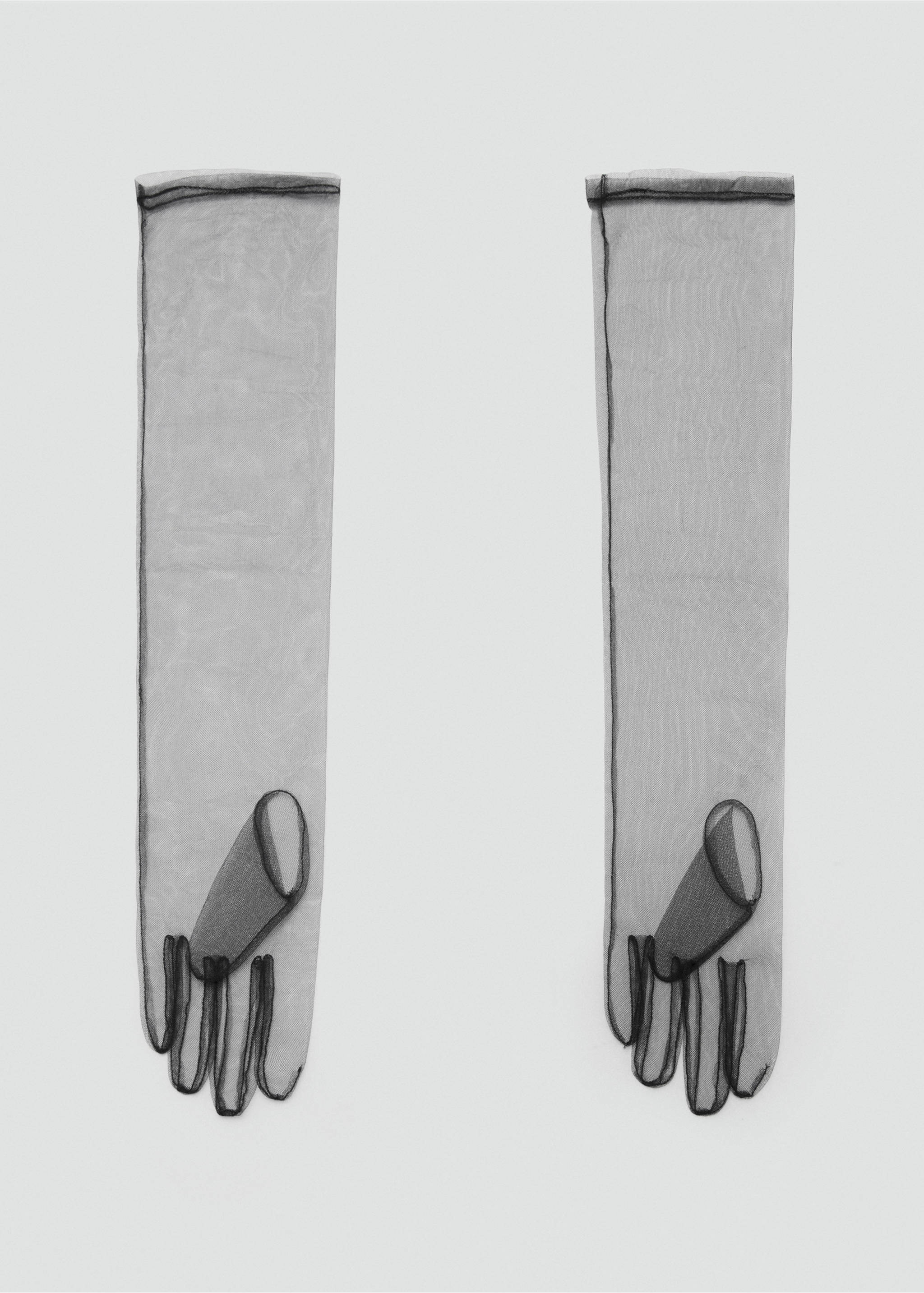 Guantes largos semitransparentes - Artículo sin modelo, Negro. Ref: 17089114-00.