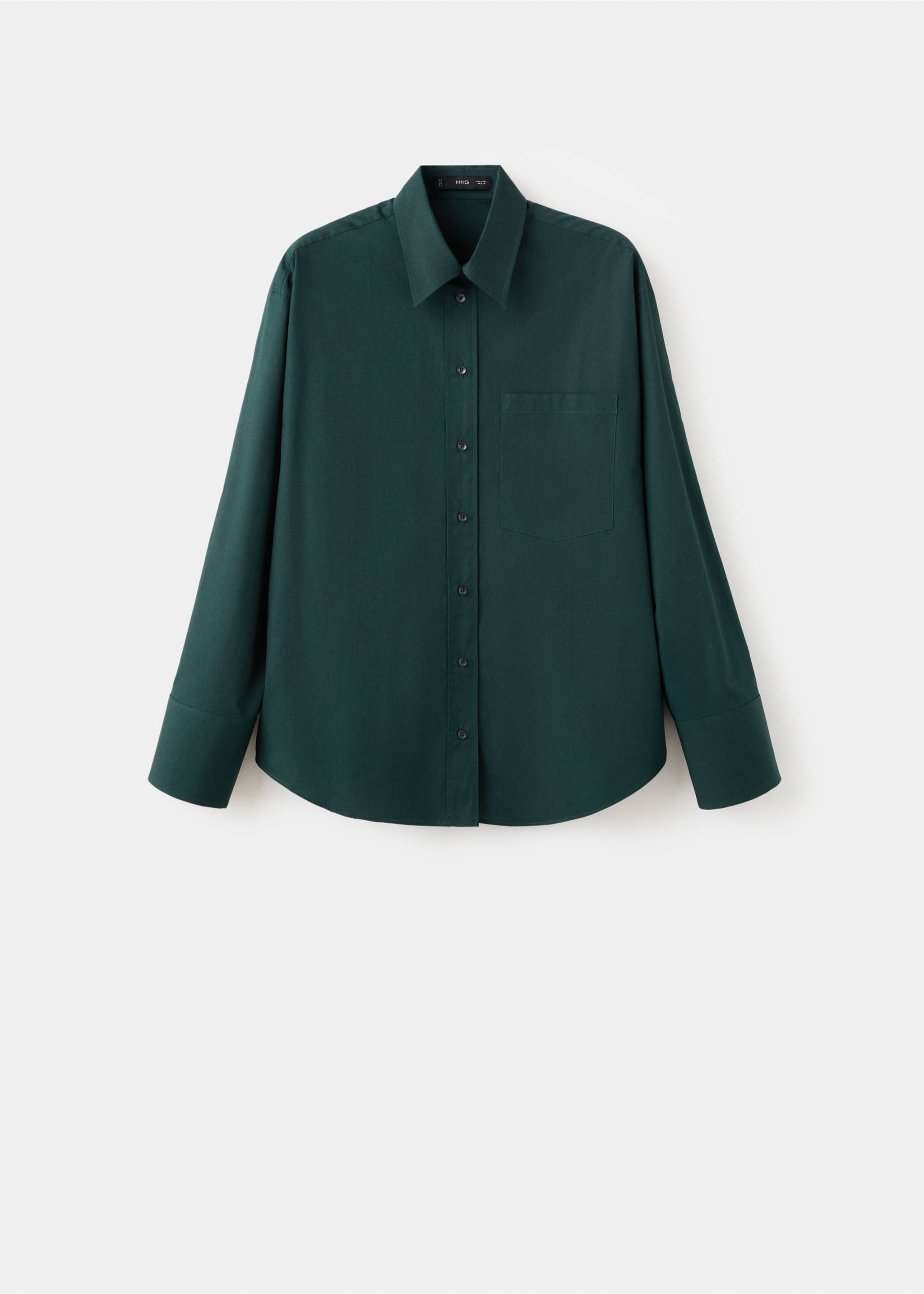 Oversized overhemd met zakken - Artikel zonder model, Groen. Ref: 17089212-00.