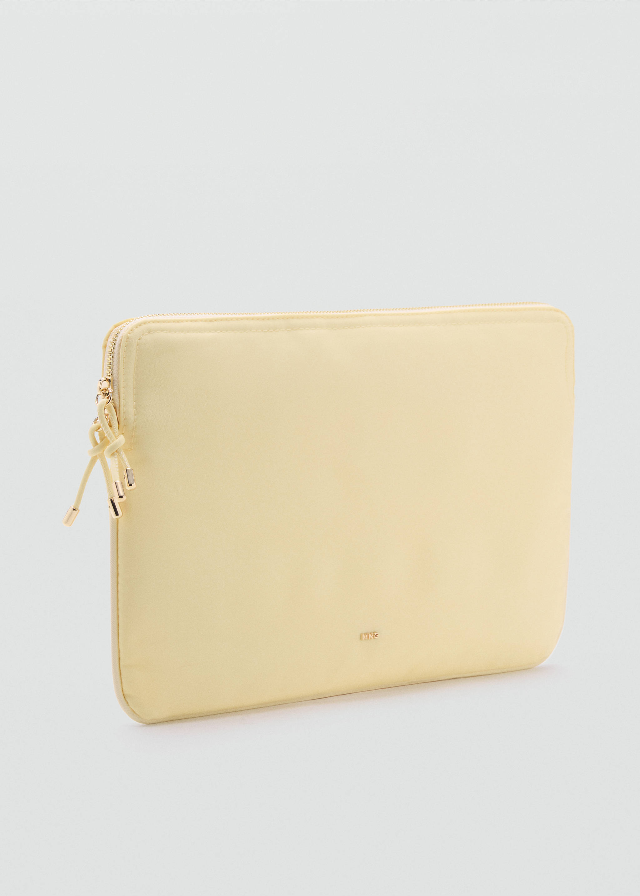 Nylon case with zip - Medium plane, Pastel Yellow. Ref: 17091120-00.