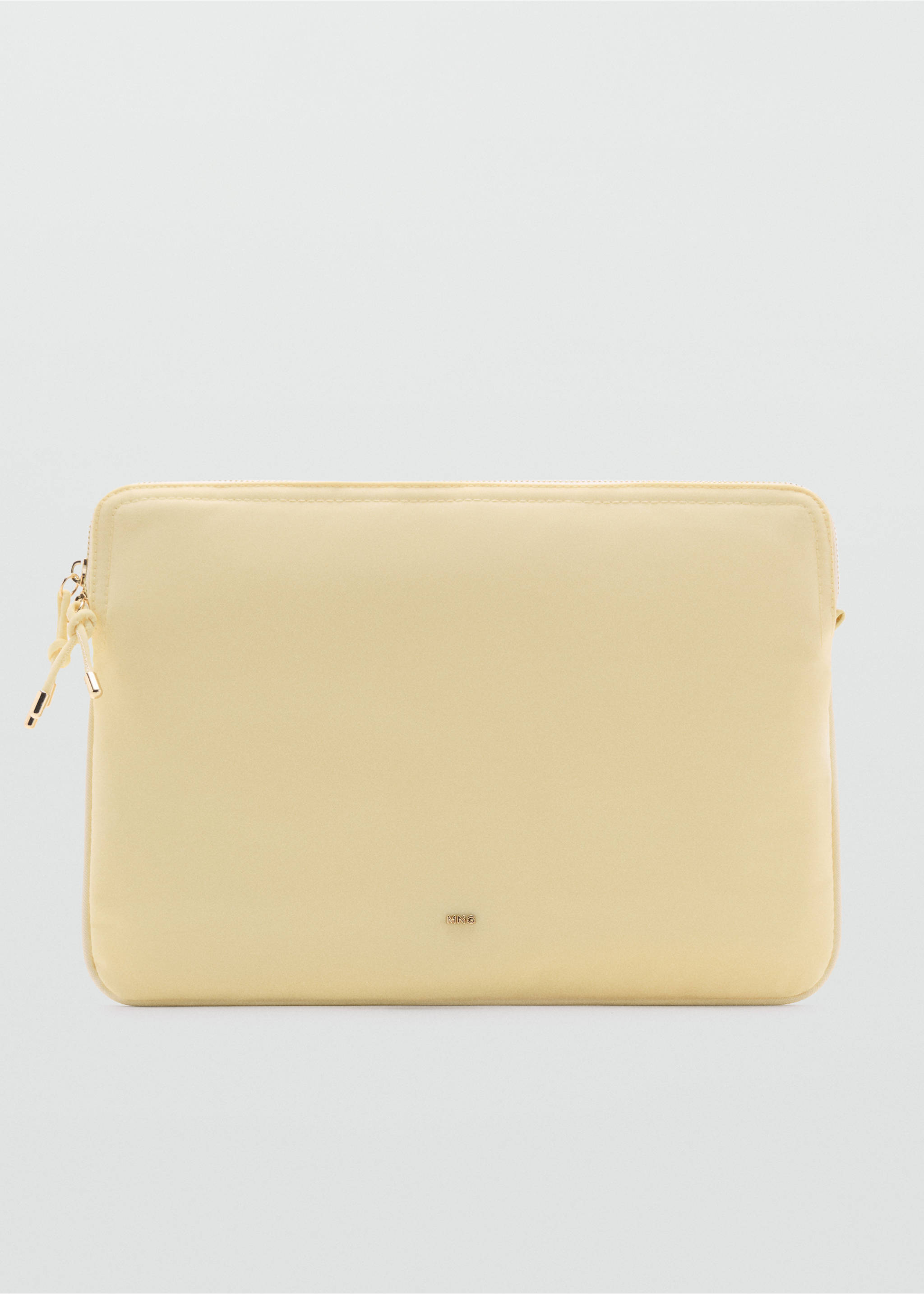Nylon case with zip - Article without model, Pastel Yellow. Ref: 17091120-00.