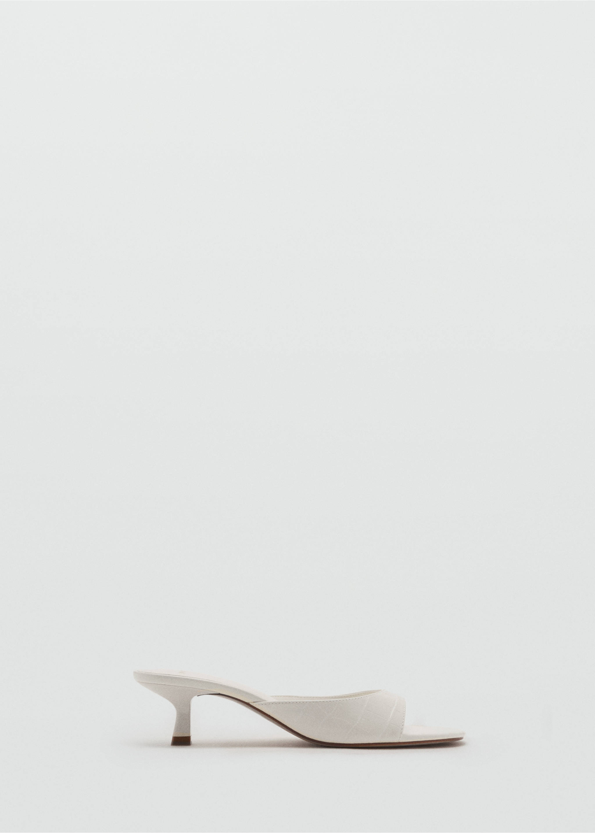 Kitten heel sandals - Article without model, White. Ref: 17091125-00.