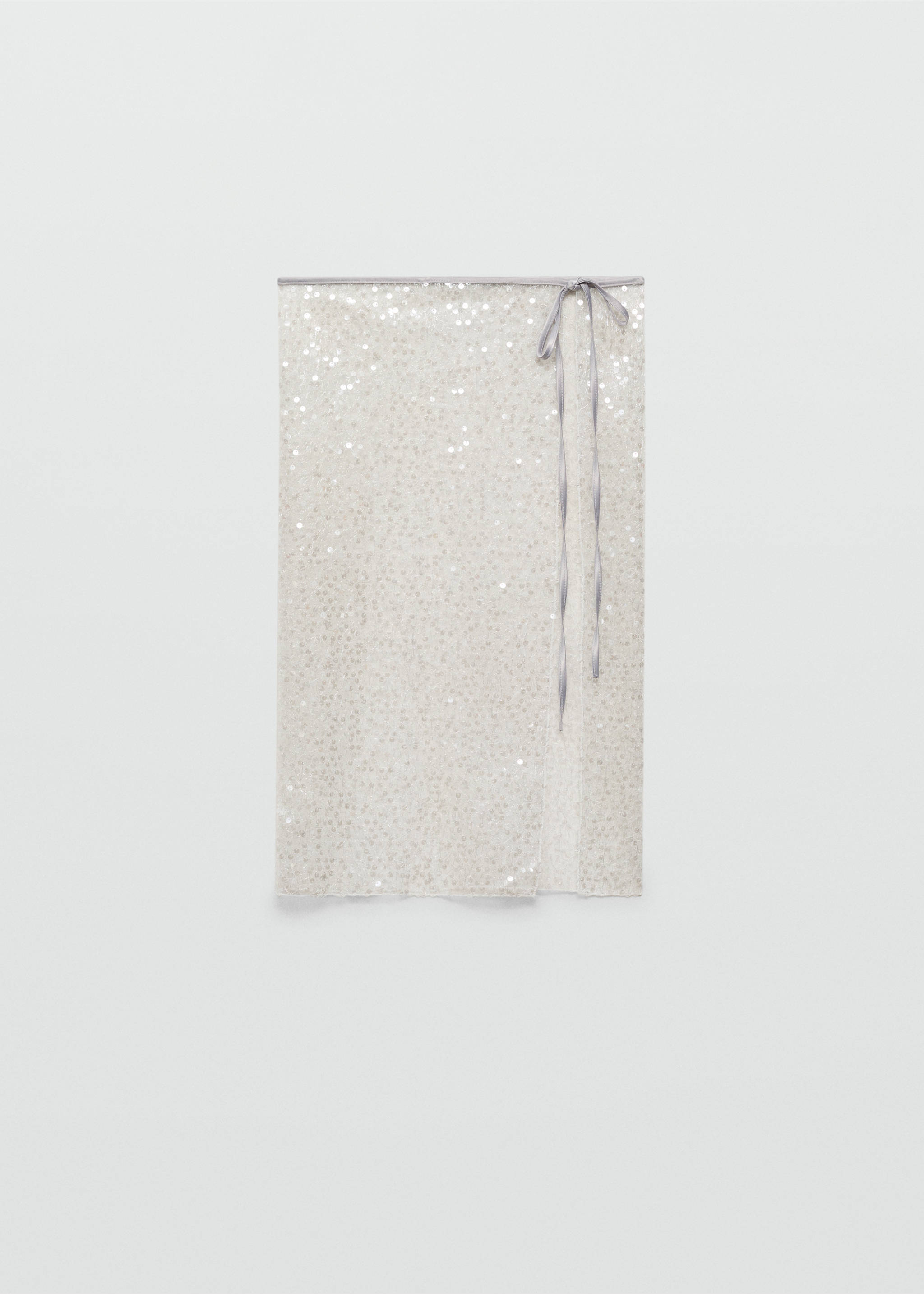 Sequin beach wrap - Article without model, Ice Grey. Ref: 17091126-00.