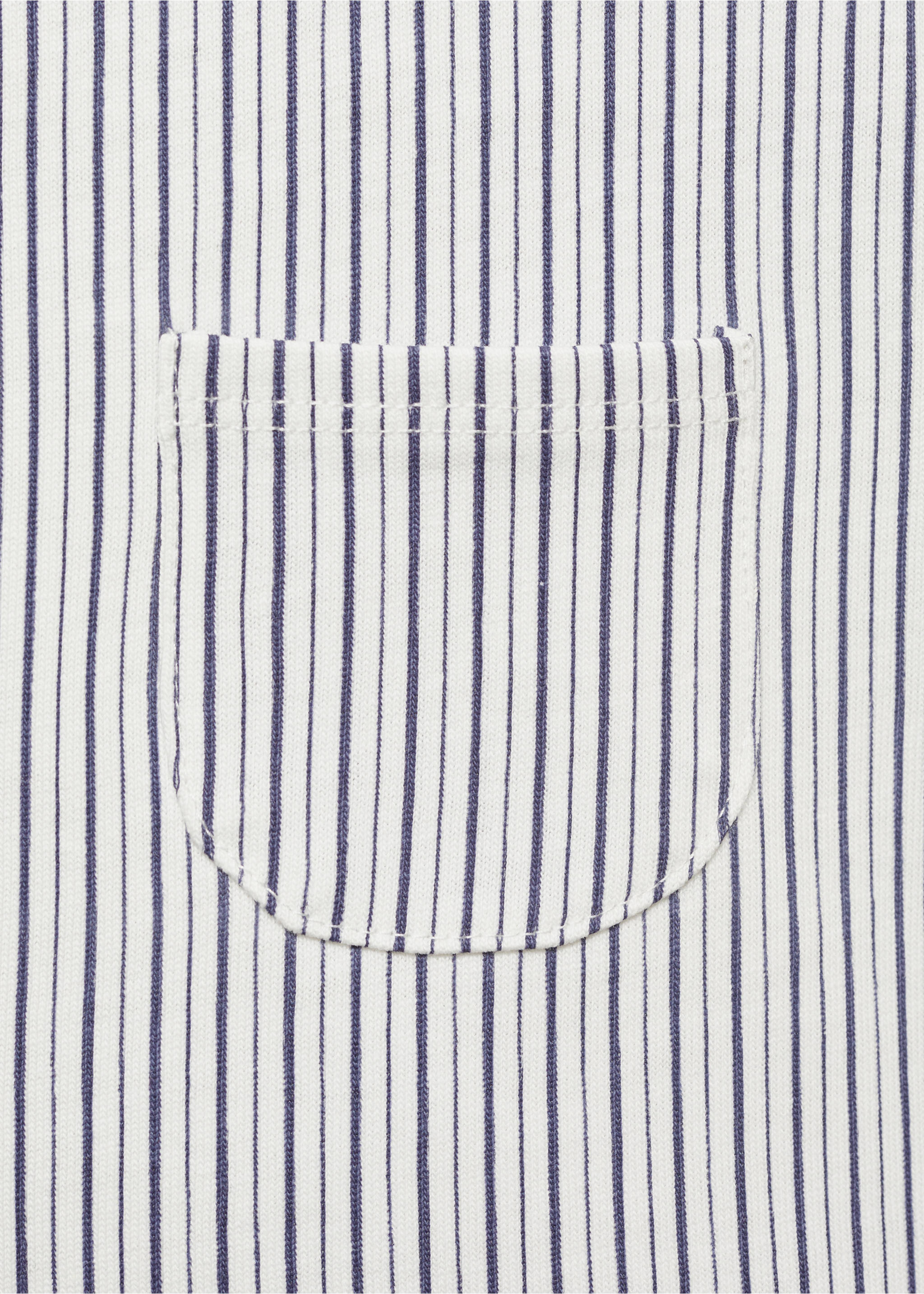Salopette courte rayures - Détail de l'article 0, Blanc cassé. Ref: 17091130-00.