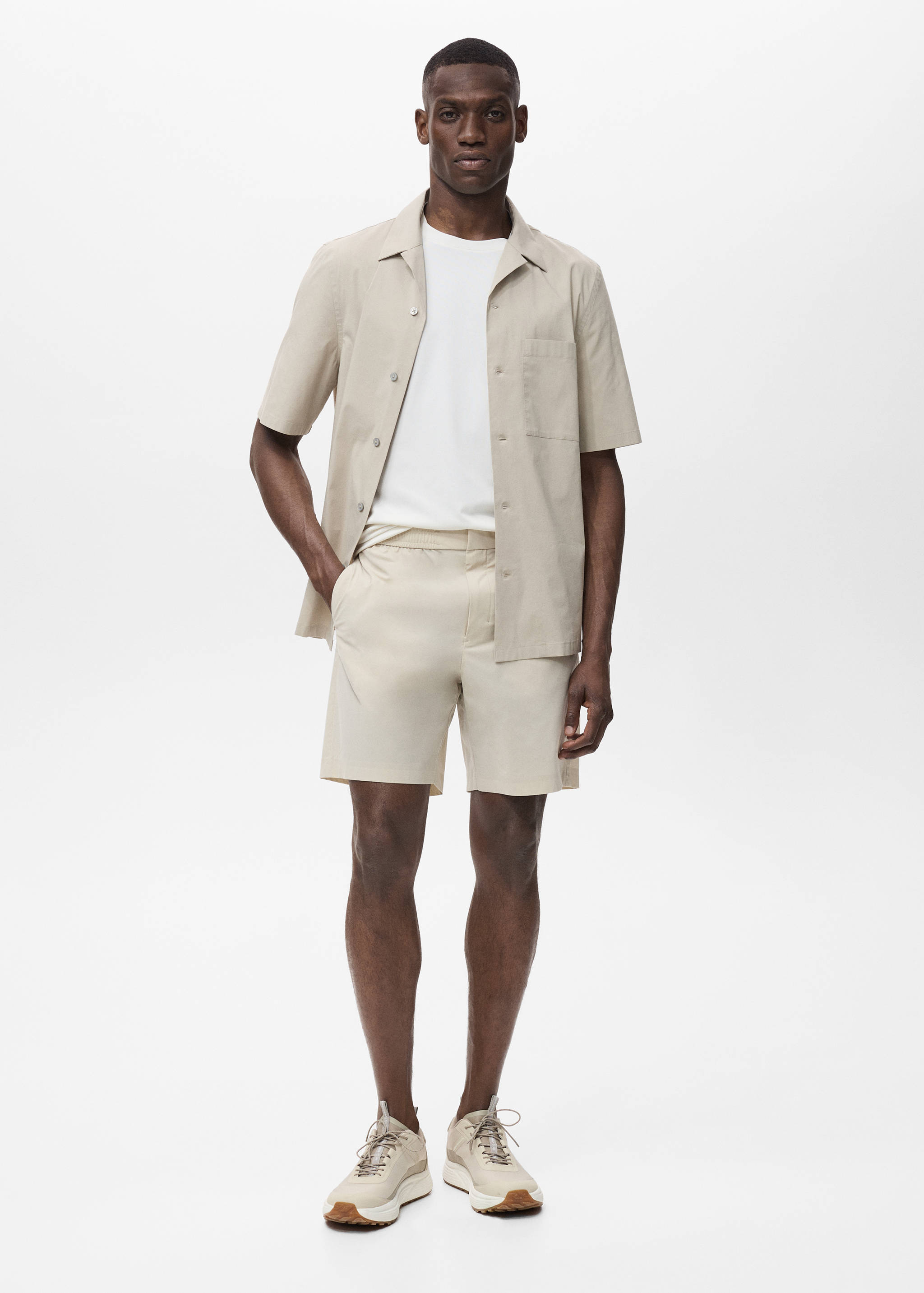 Regular-fit shirt with chest pocket - General plane