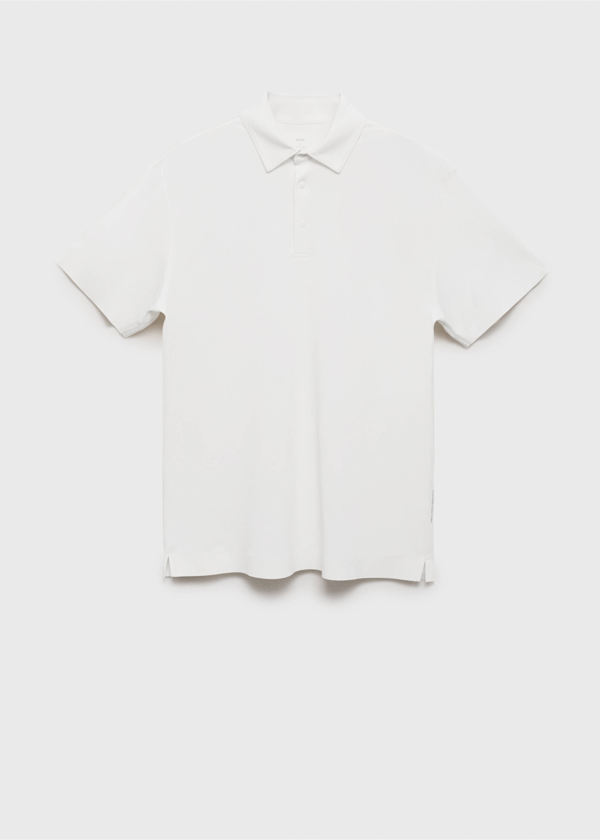 COOLMAX® slim fit polo shirt - Article without model, White. Ref: 17091133-00.