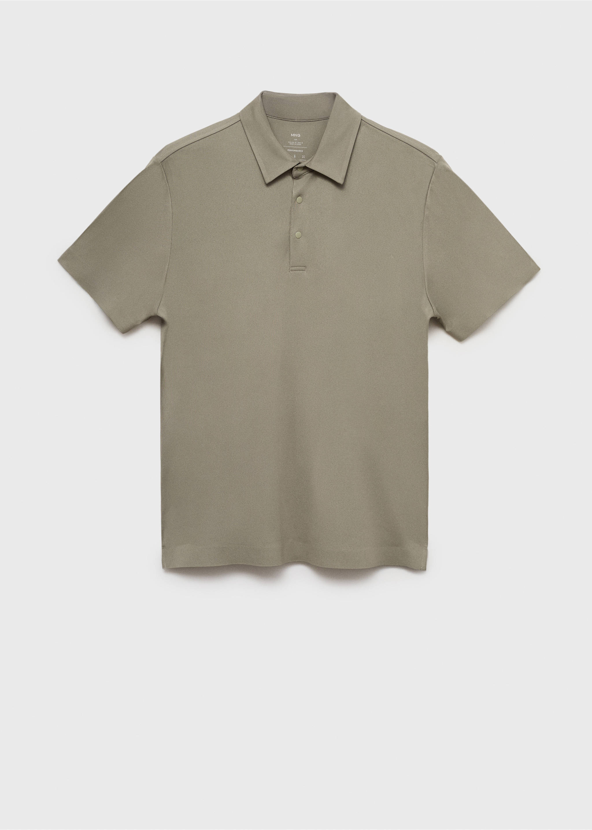 COOLMAX® slim fit polo shirt - Article without model, Olive Green. Ref: 17091133-00.