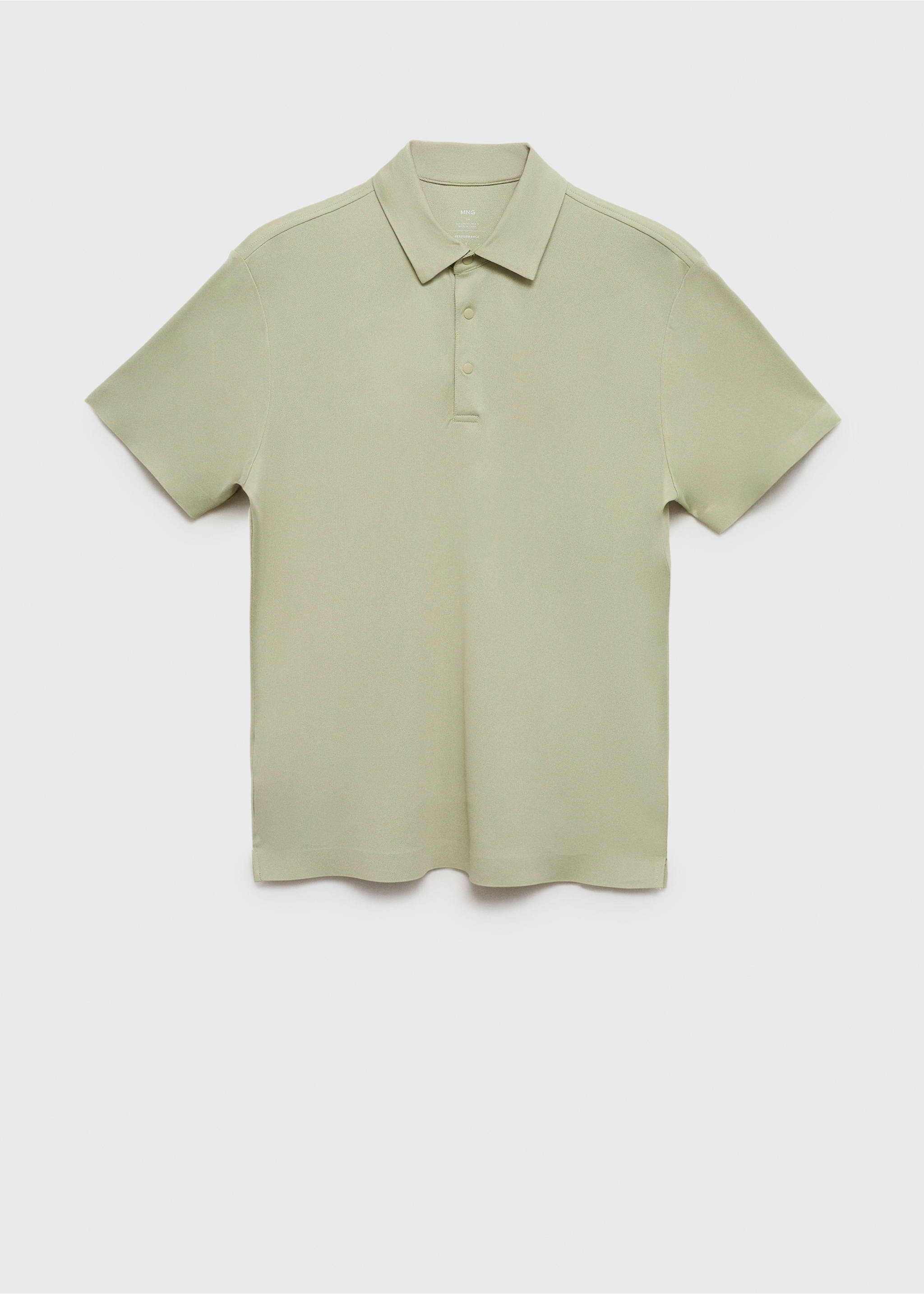 COOLMAX® slim fit polo shirt - Article without model, Mint Green. Ref: 17091133-00.