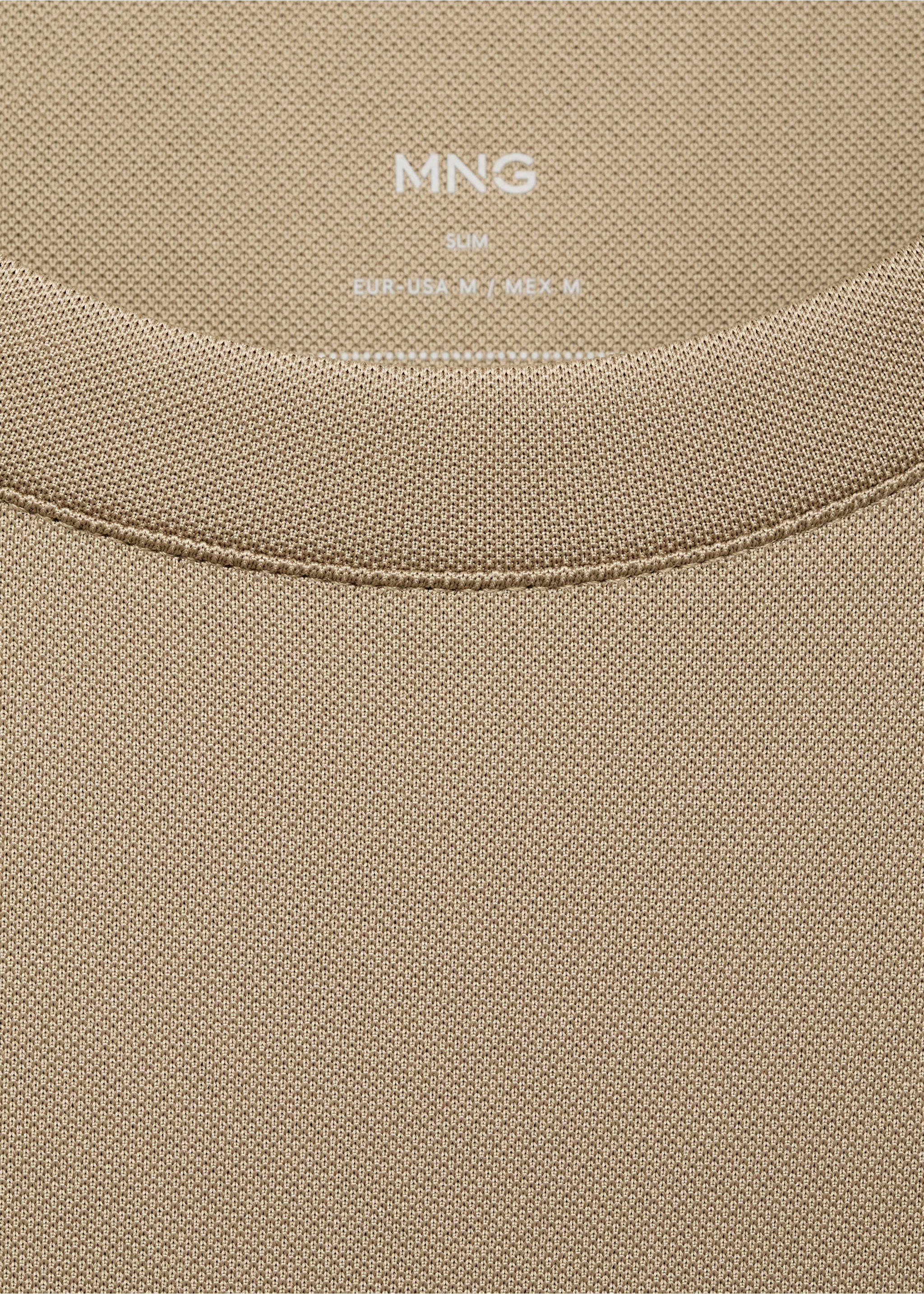 Slim fit T-shirt COOLMAX® - Detail des Artikels 8, Khaki. Ref: 17091134-00.