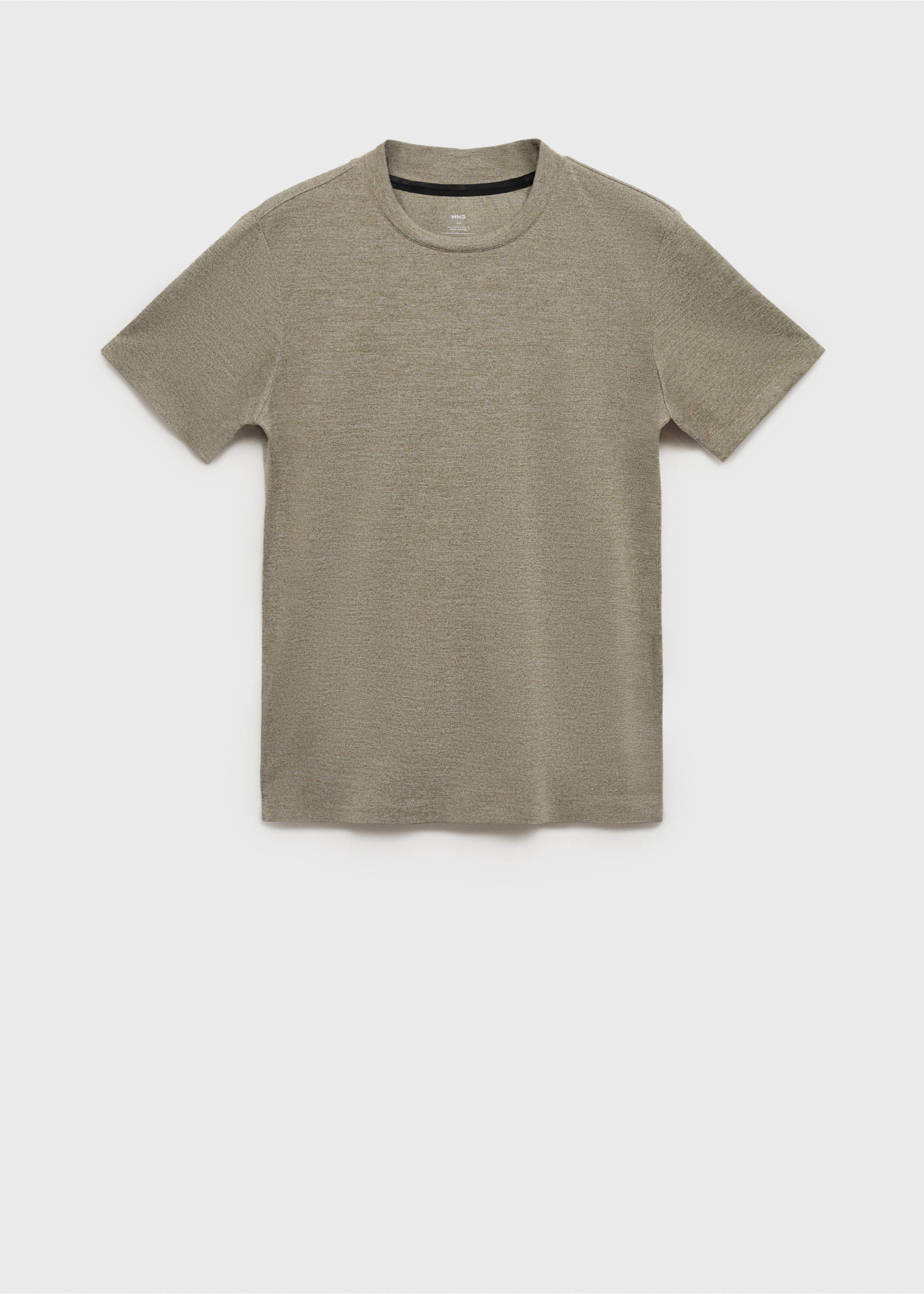 Slim-fit T-shirt COOLMAX® - Artikel zonder model, Middengroen. Ref: 17091134-00.