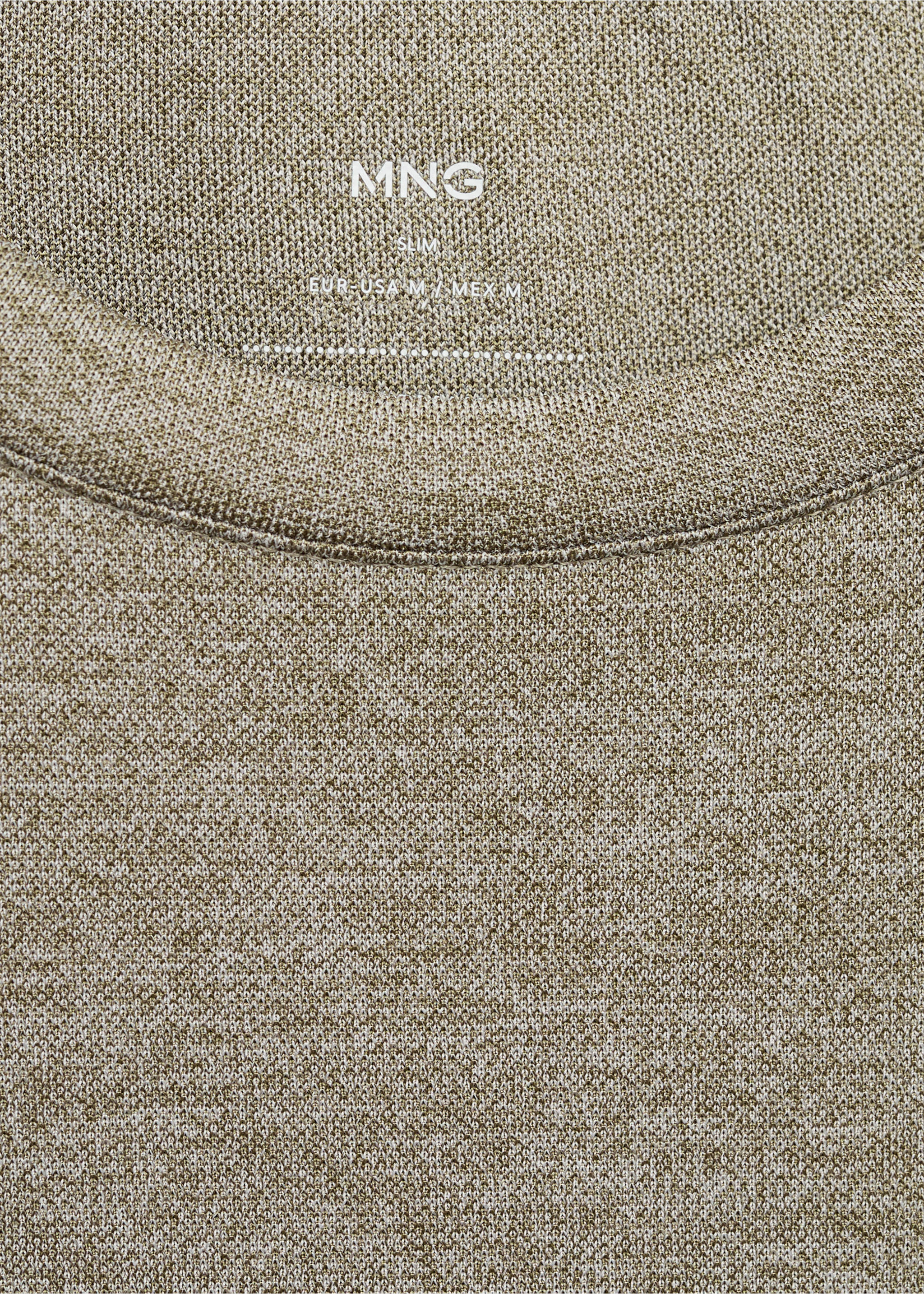 Slim-fit T-shirt COOLMAX® - Detail van het artikel 8, Middengroen. Ref: 17091134-00.