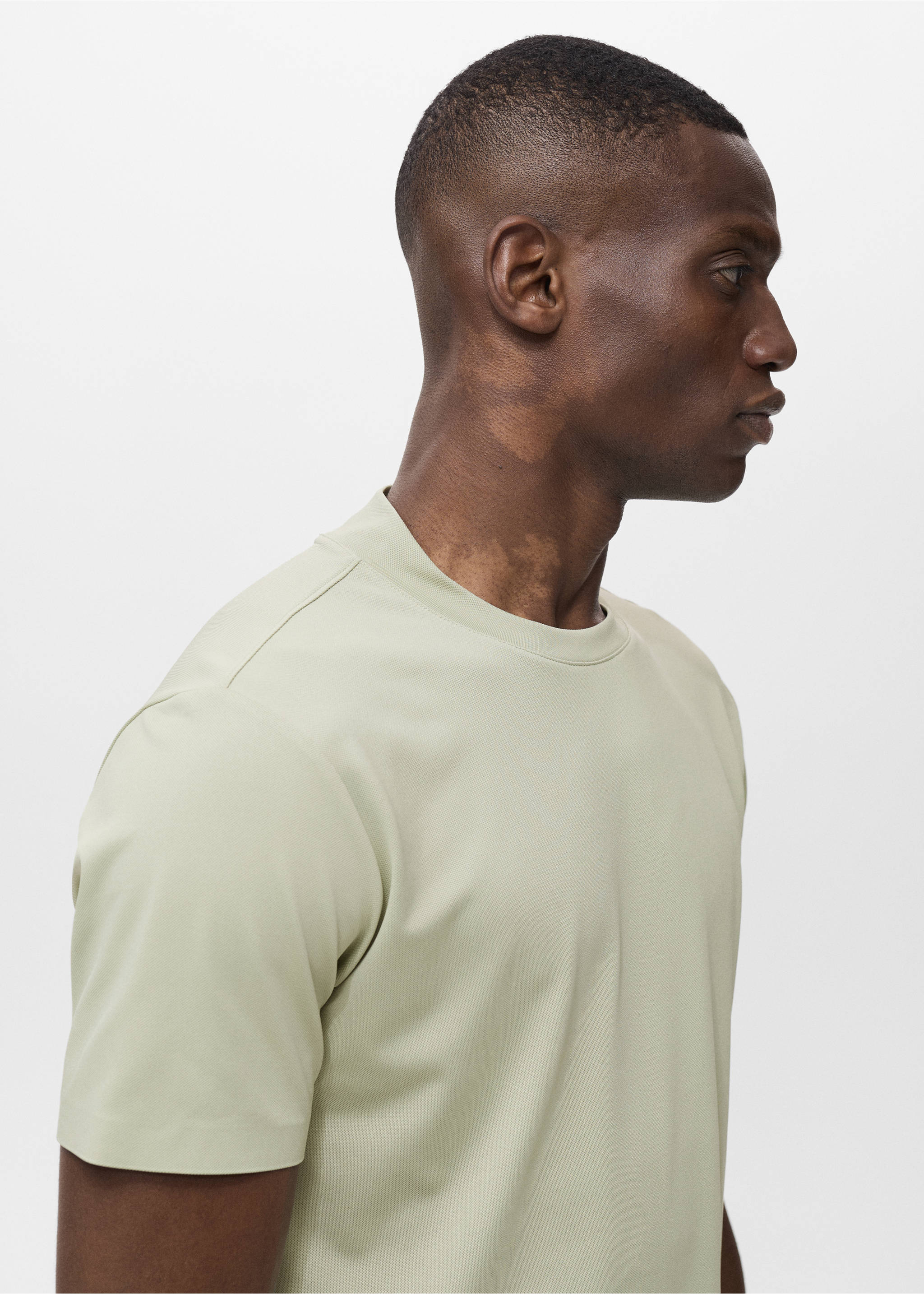 T-shirt slim-fit COOLMAX® - Détail de l'article 1, Vert menthe. Ref: 17091134-00.