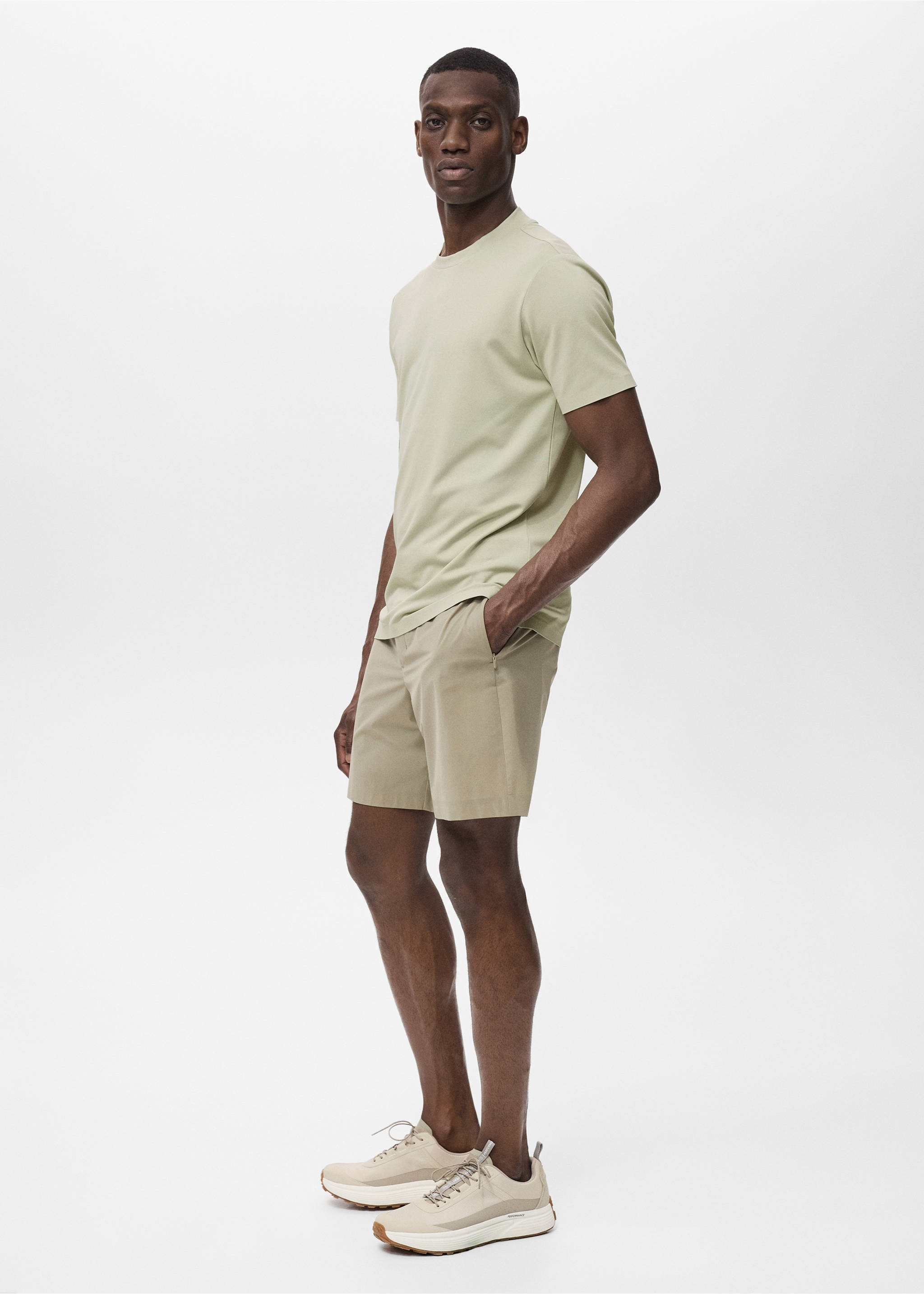 T-shirt slim-fit COOLMAX® - Détail de l'article 2, Vert menthe. Ref: 17091134-00.