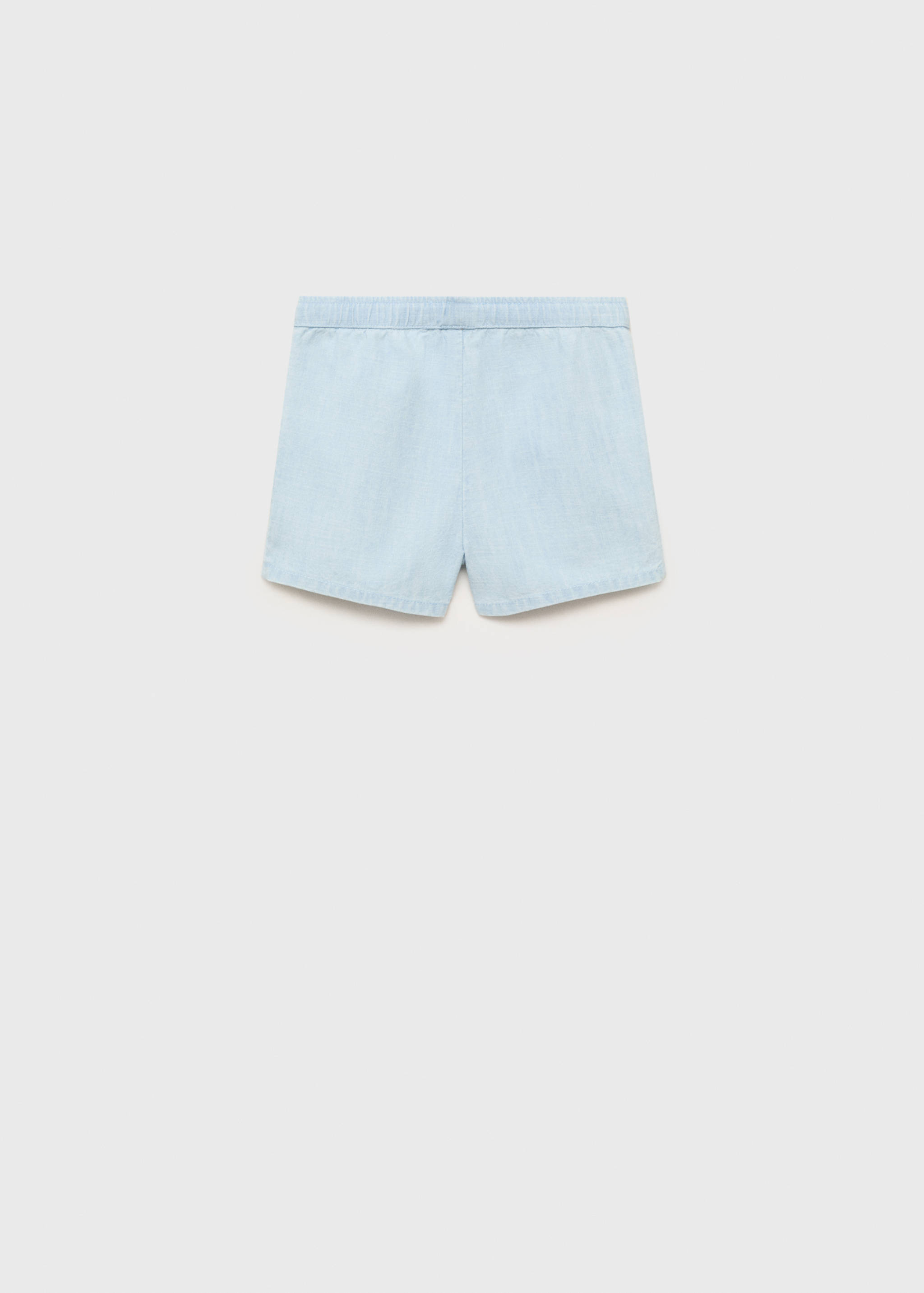 Denim-effect cotton shorts - Reverse of the article