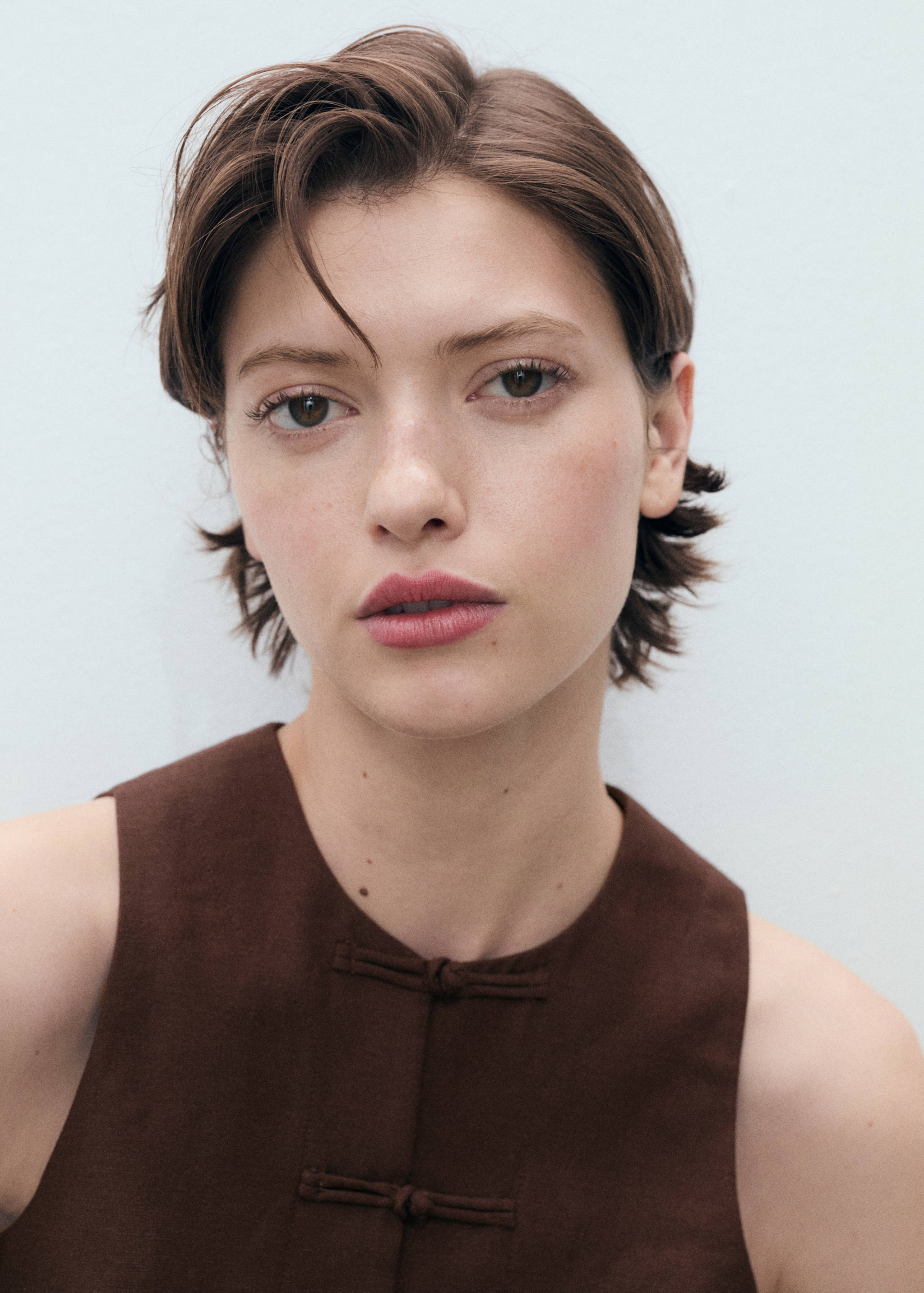 Gilet de costume lin mélangé - Détail de l'article 1