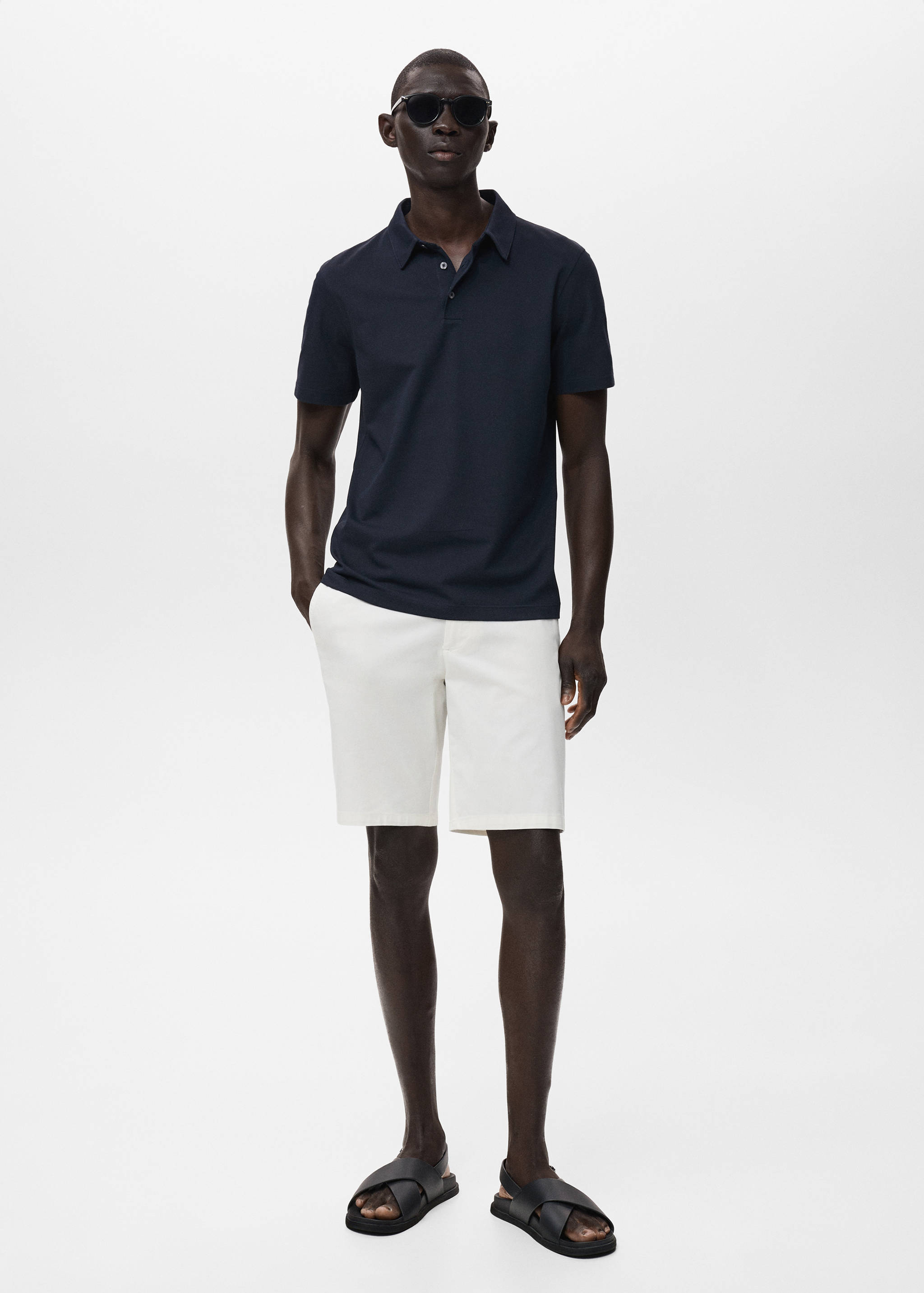 Bermudas slim fit chino algodón - Plano general